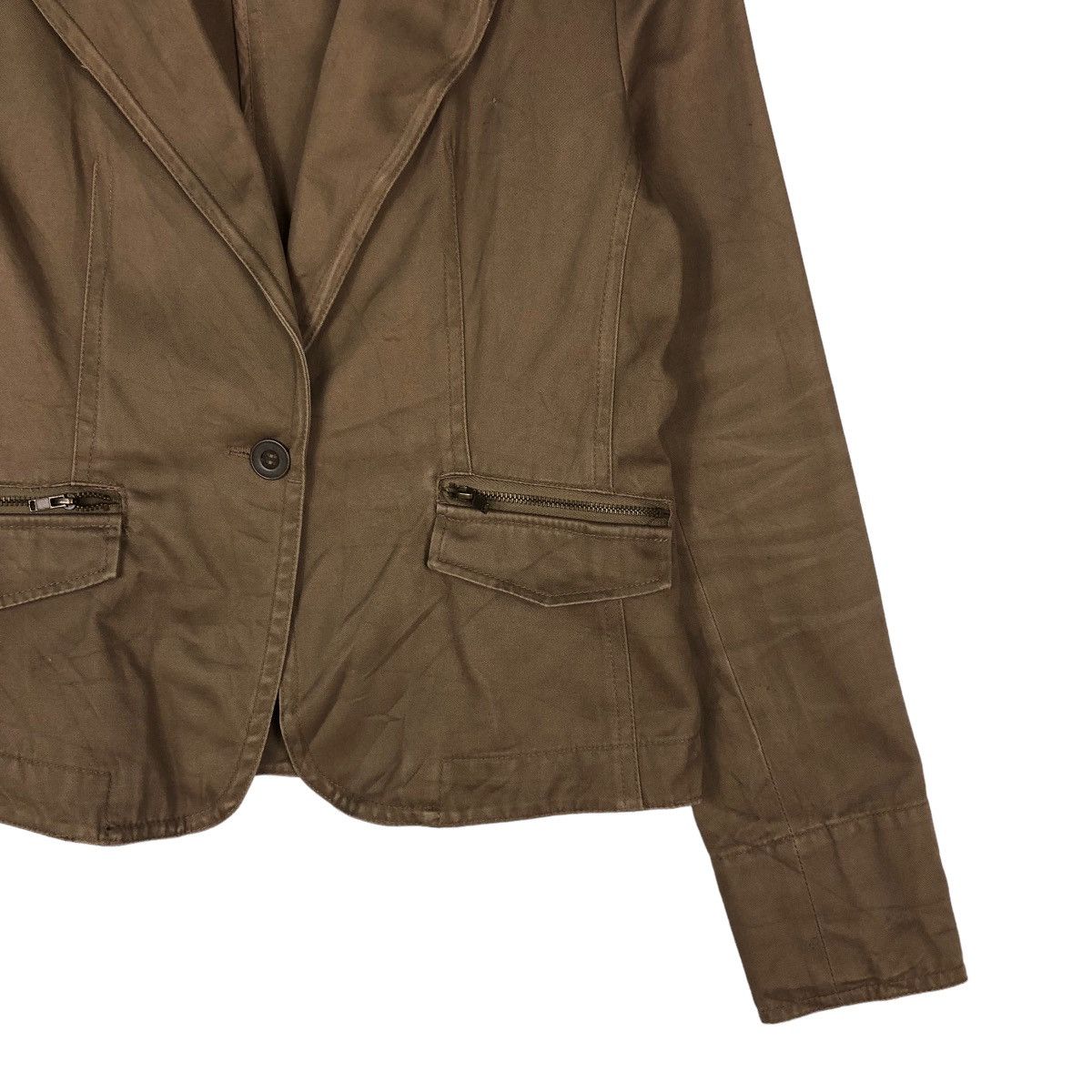 Japanese Brand 📌VINTAGE CROPPED BIKER JACKET 90ans Quatre Size US M / EU 48-50 / 2 - 11 Thumbnail