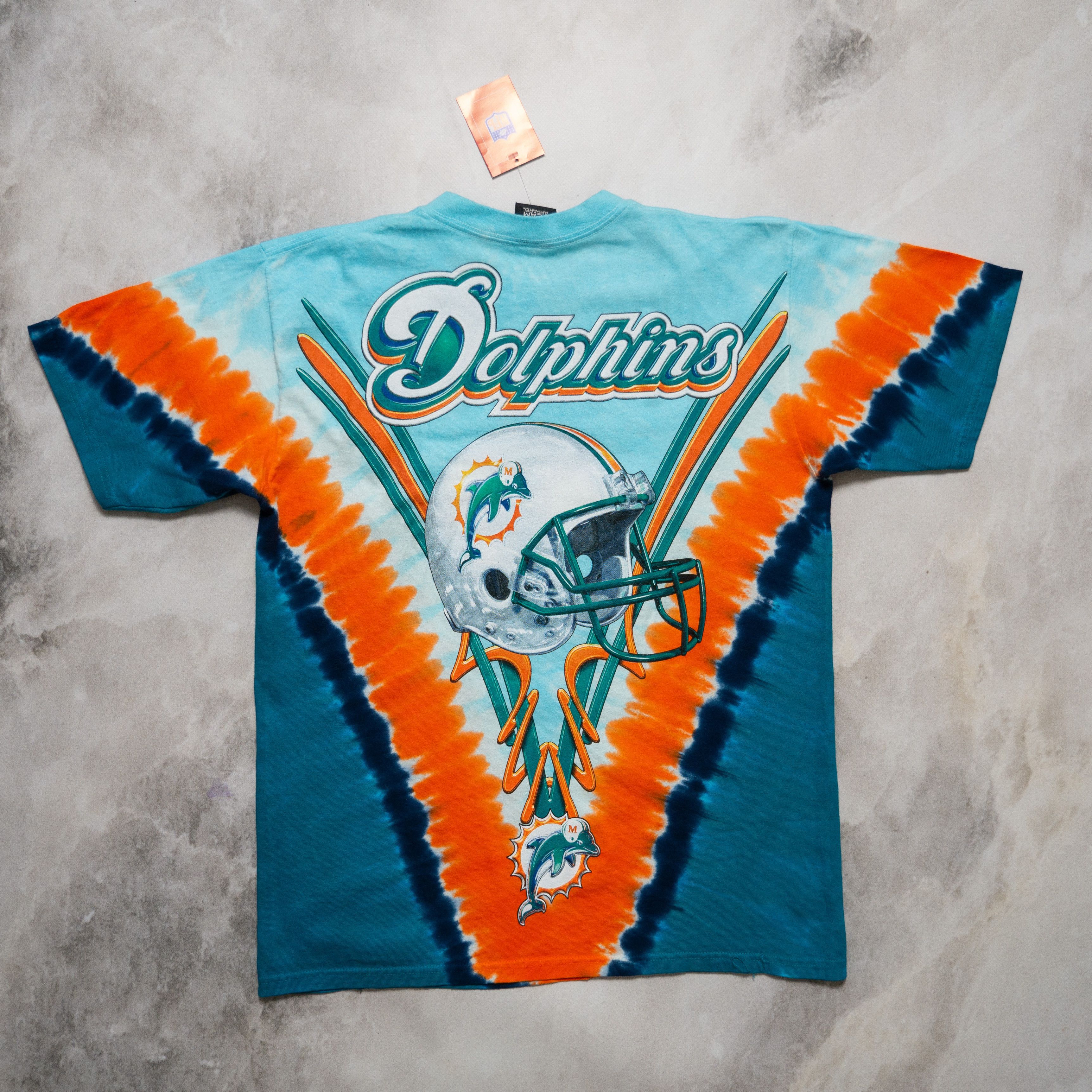 Liquid Blue × NFL × Vintage Vintage Liquid Blue NFL Miami Dolphins Tie-dye T-shirt New M Size US M / EU 48-50 / 2 - 2 Thumbnail
