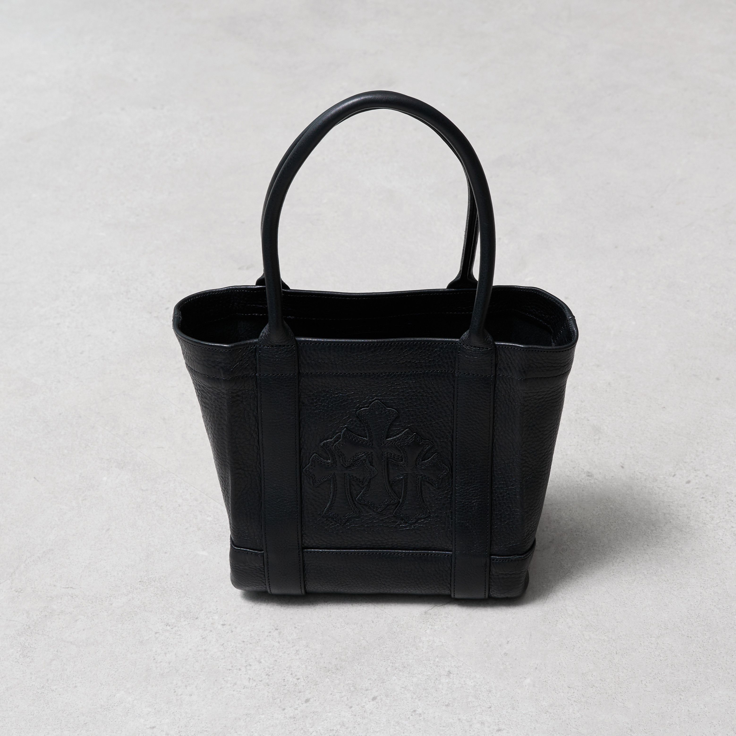 Chrome Hearts CHROME HEARTS Cemetery Cross Mini Tote BLACK