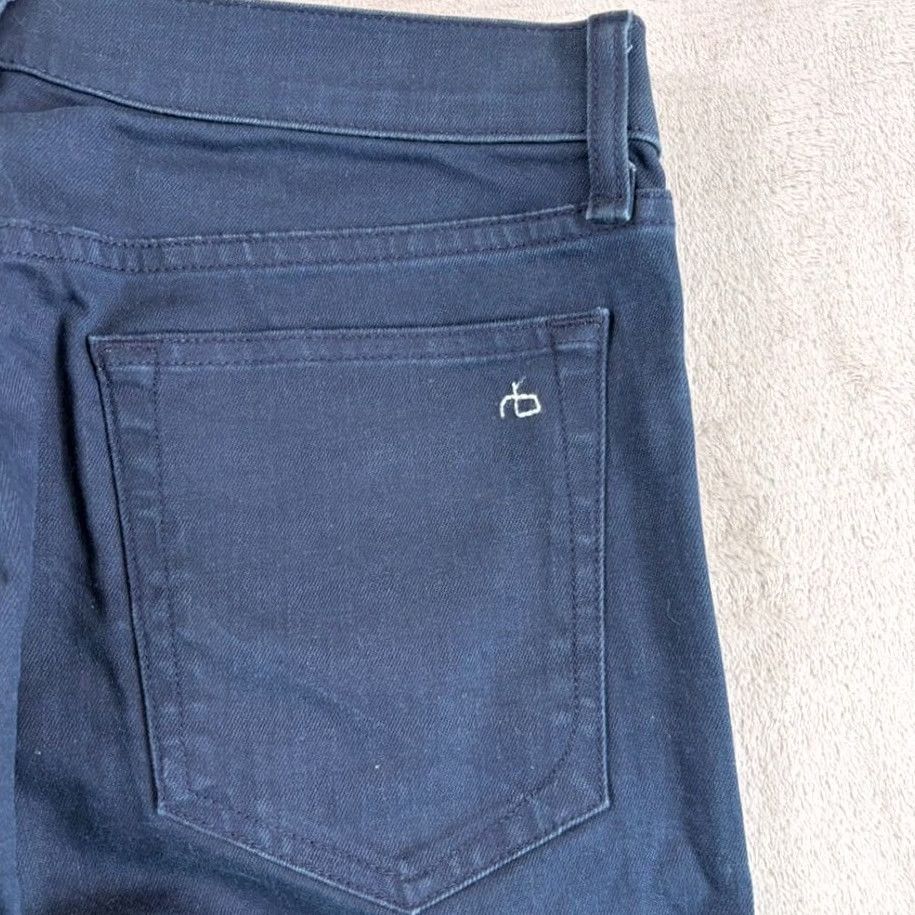 Rag & Bone rag & bone Jeans Slim Straight Denim Coated Navy Men 32x35 Button Fly USA Size US 32 / EU 48 - 5 Thumbnail