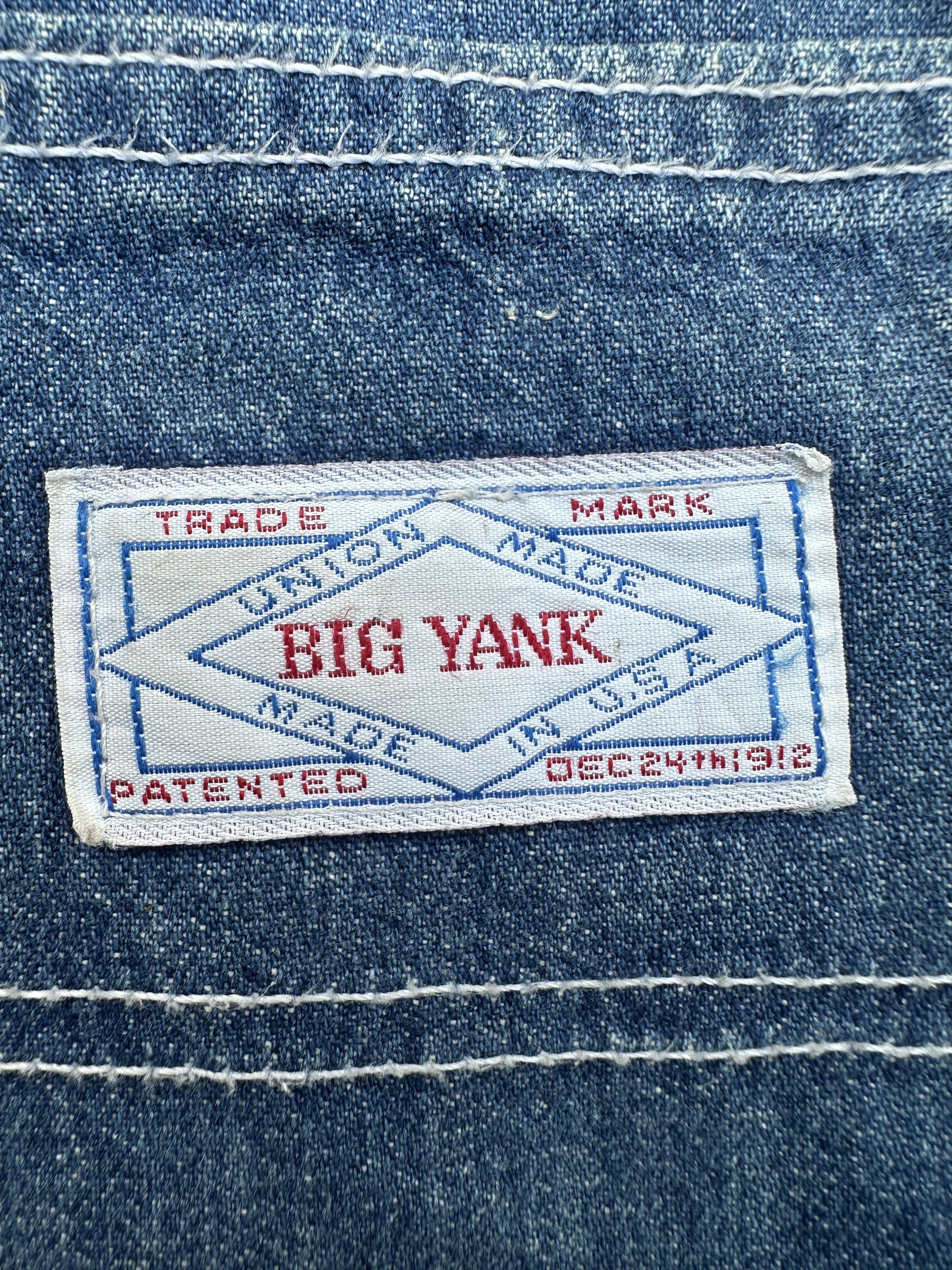 Vintage Vintage 70s Big Yank Carpenter Patina Denim Pant Size US 29 - 15 Thumbnail