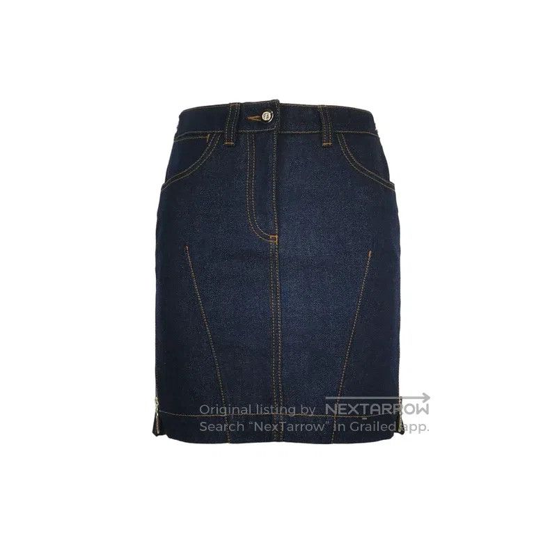 Fendi Fendi Cotton Denim Skirt Size 24" / US 00 / IT 34 - 1 Thumbnail