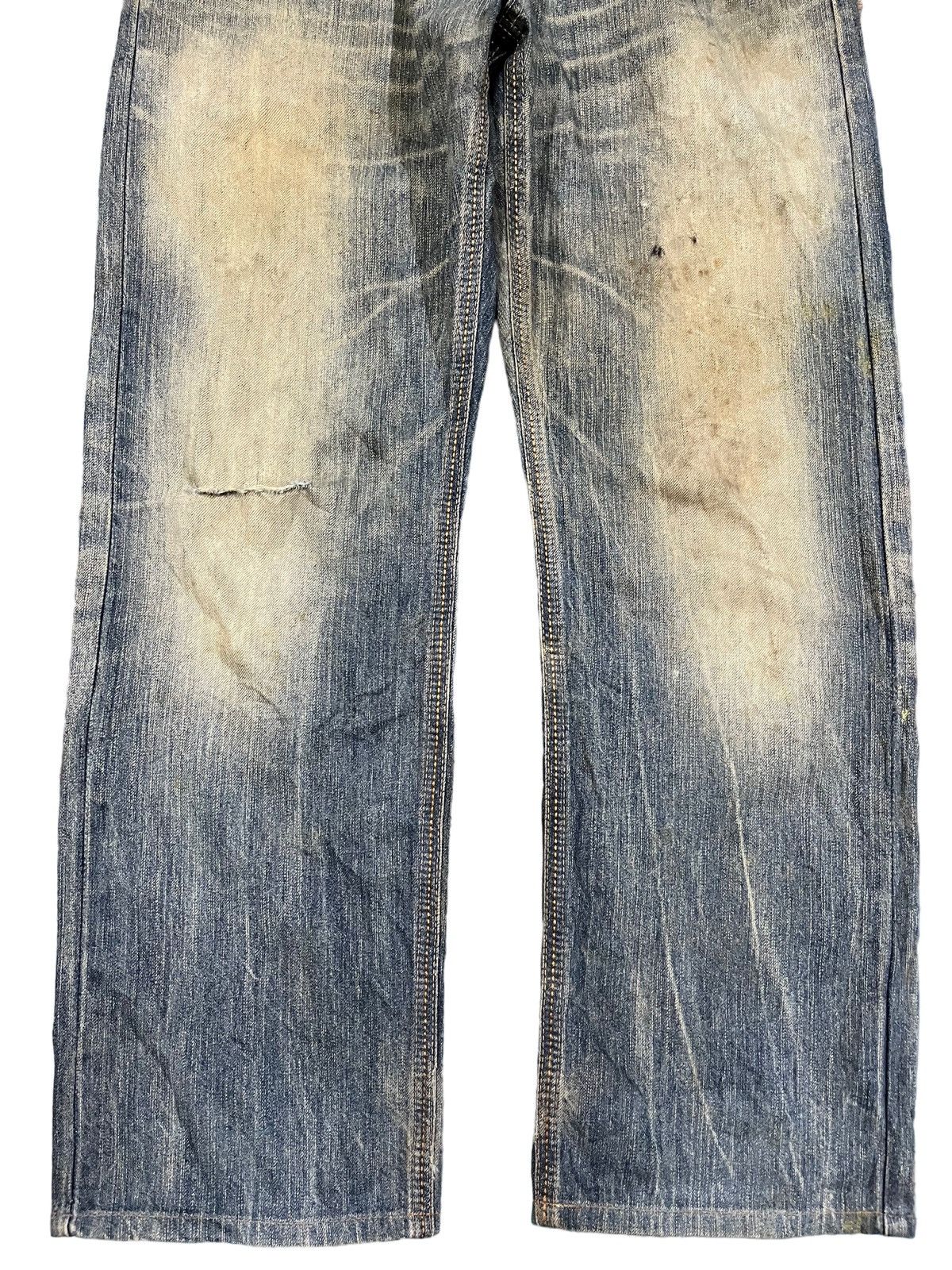 Beauty Beast × Edition Japan × Edwin Vintage Edwin XV Mudwash Grunge Buckle Belt Denim Size US 33 - 3 Thumbnail