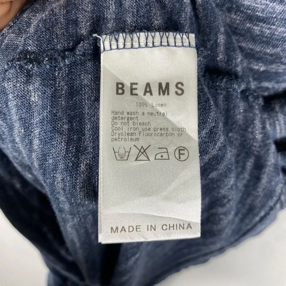 Beams Plus Japanese Brand BEAMS Flanders Linen Stripes Tee Shirt Medium Size US M / EU 48-50 / 2 - 6 Thumbnail