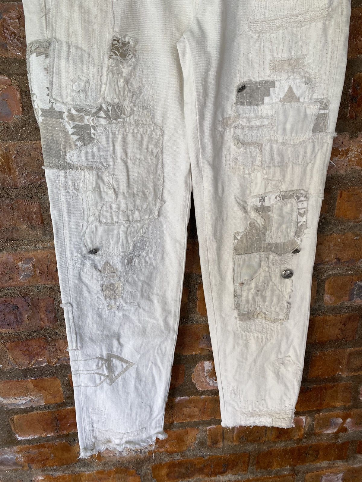 Polo Ralph Lauren × RRL Ralph Lauren × Ralph Lauren 2000s Polo Ralph Lauren sashiko Boro Patchwork kapital Size 30" / US 8 / IT 44 - 5 Thumbnail