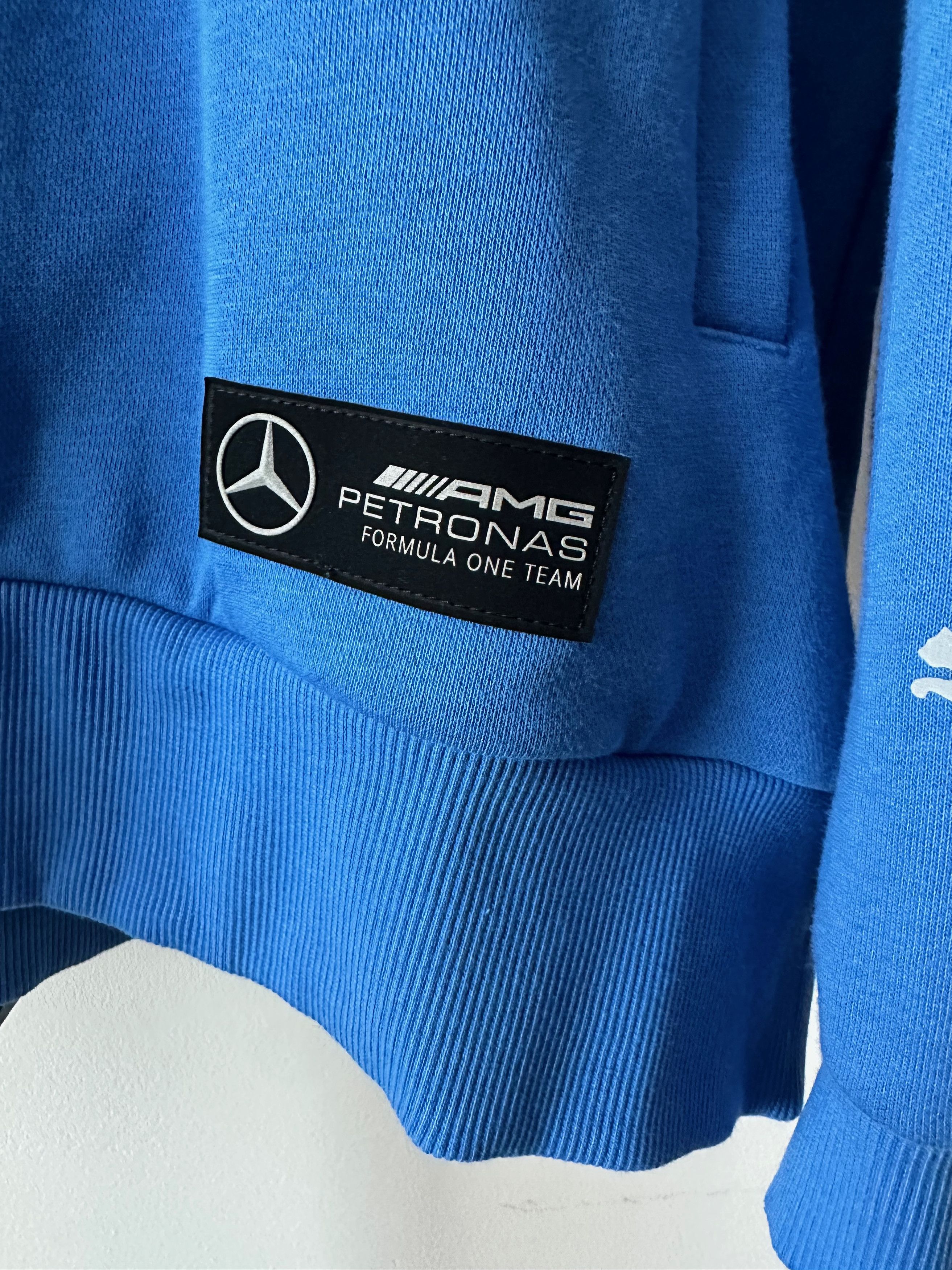 Formula 1 Puma Mercedes Benz Formula 1 Racing Blue Hoodie MAPF1 AMG Size US M / EU 48-50 / 2 - 3 Thumbnail