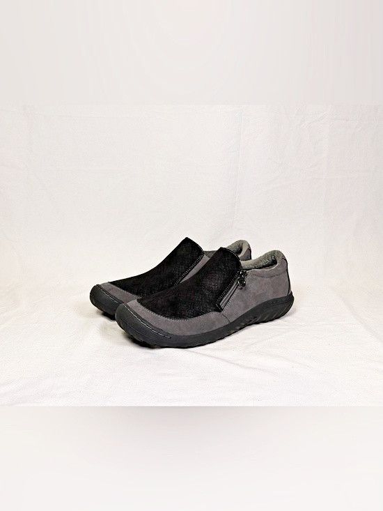 Other JBU by Jambu Cranberry Grey Black Side Zip Slip On Shoes Size US 12 / IT 42 - 1 Thumbnail