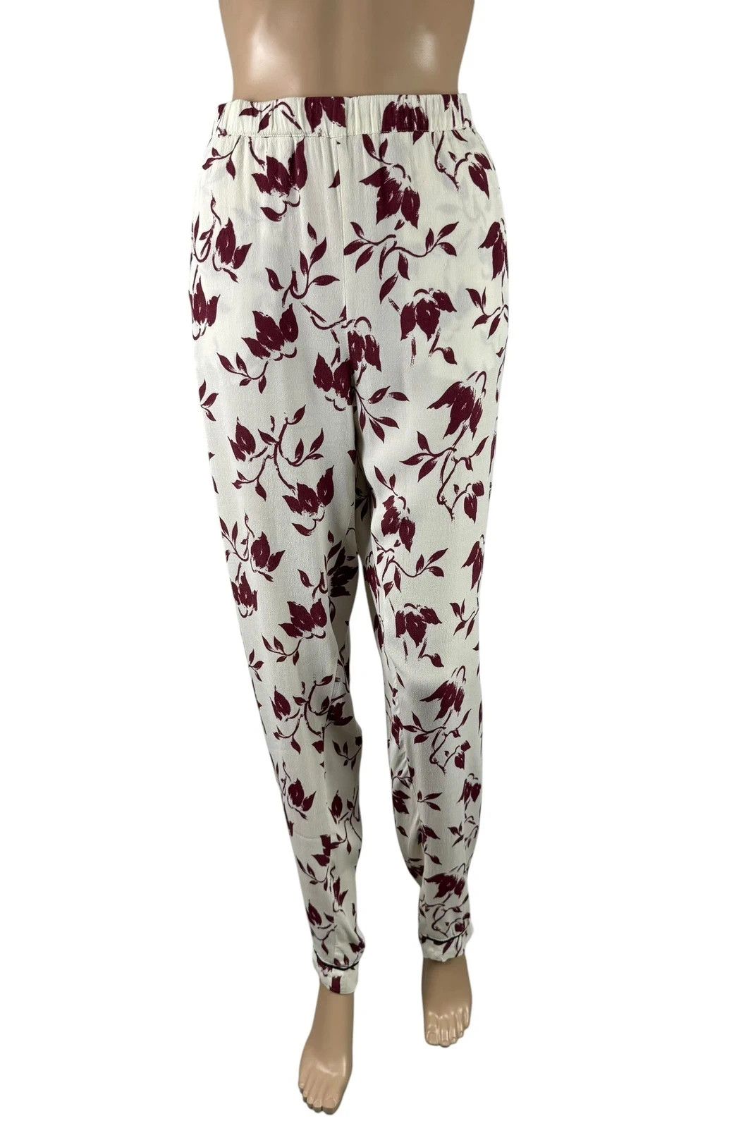 Ganni Ganni Trousers Maxwell Crepe Floral Printed size XL Size 34" / US 12 / IT 48 - 2 Thumbnail