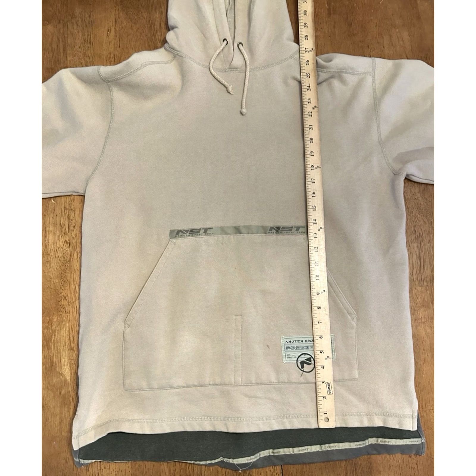 Nautica VINTAGE Nautica Hoodie Sweatshirt Adult Medium Beige Y2K Oversized Baggy Sport Tech Size US M / EU 48-50 / 2 - 7 Thumbnail