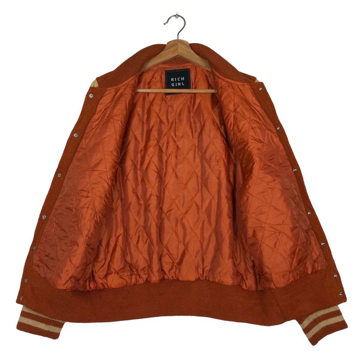 Japanese Brand Vtg Varsity Jacket Leather Rich Girl Japan Hysteric Glamour Size US M / EU 48-50 / 2 - 16 Thumbnail
