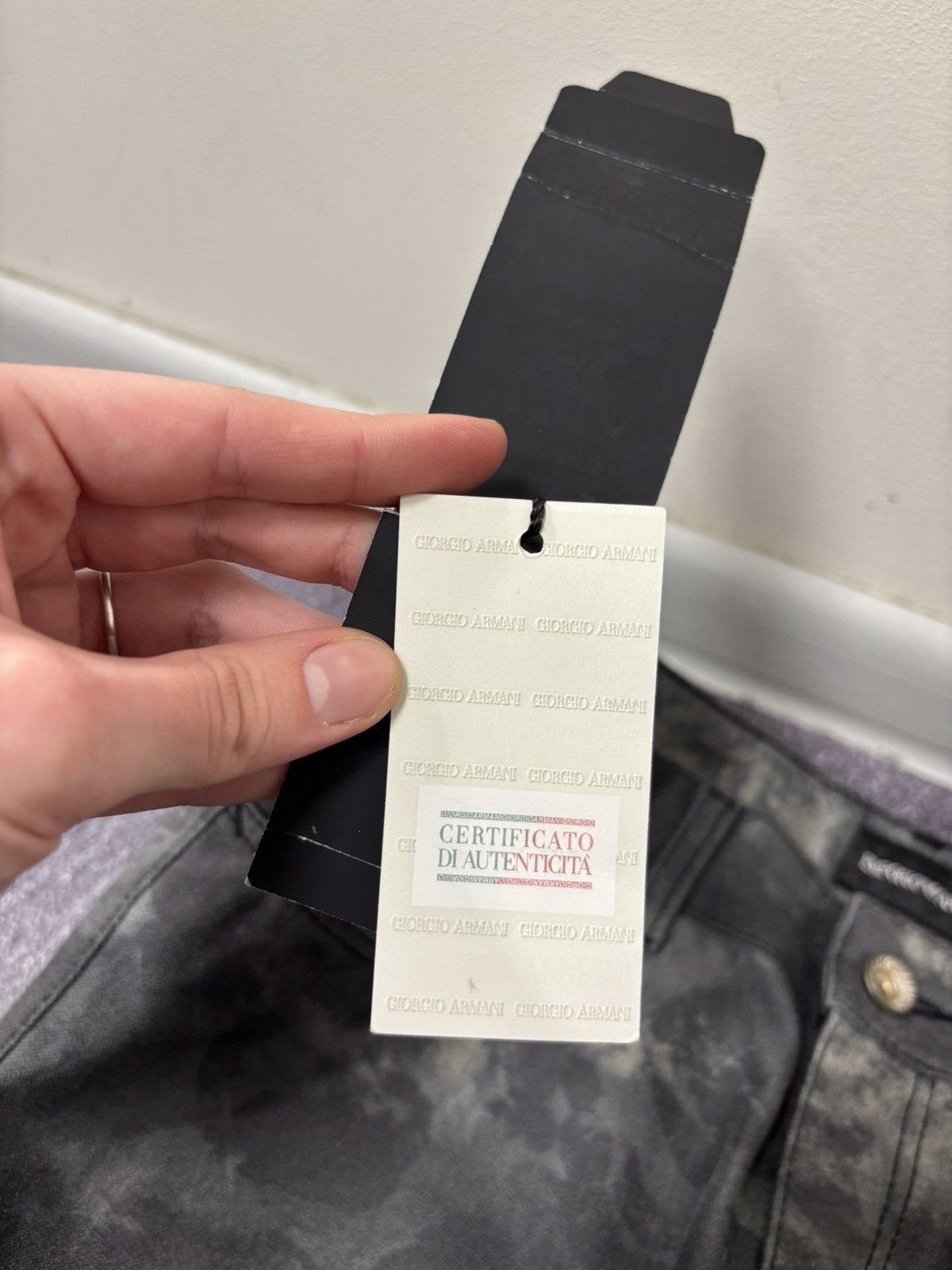 Emporio Armani Emporio Armani Dakota NWT Women’s Printed Gray Pants Jeans Size 27" / US 4 / IT 40 - 7 Thumbnail