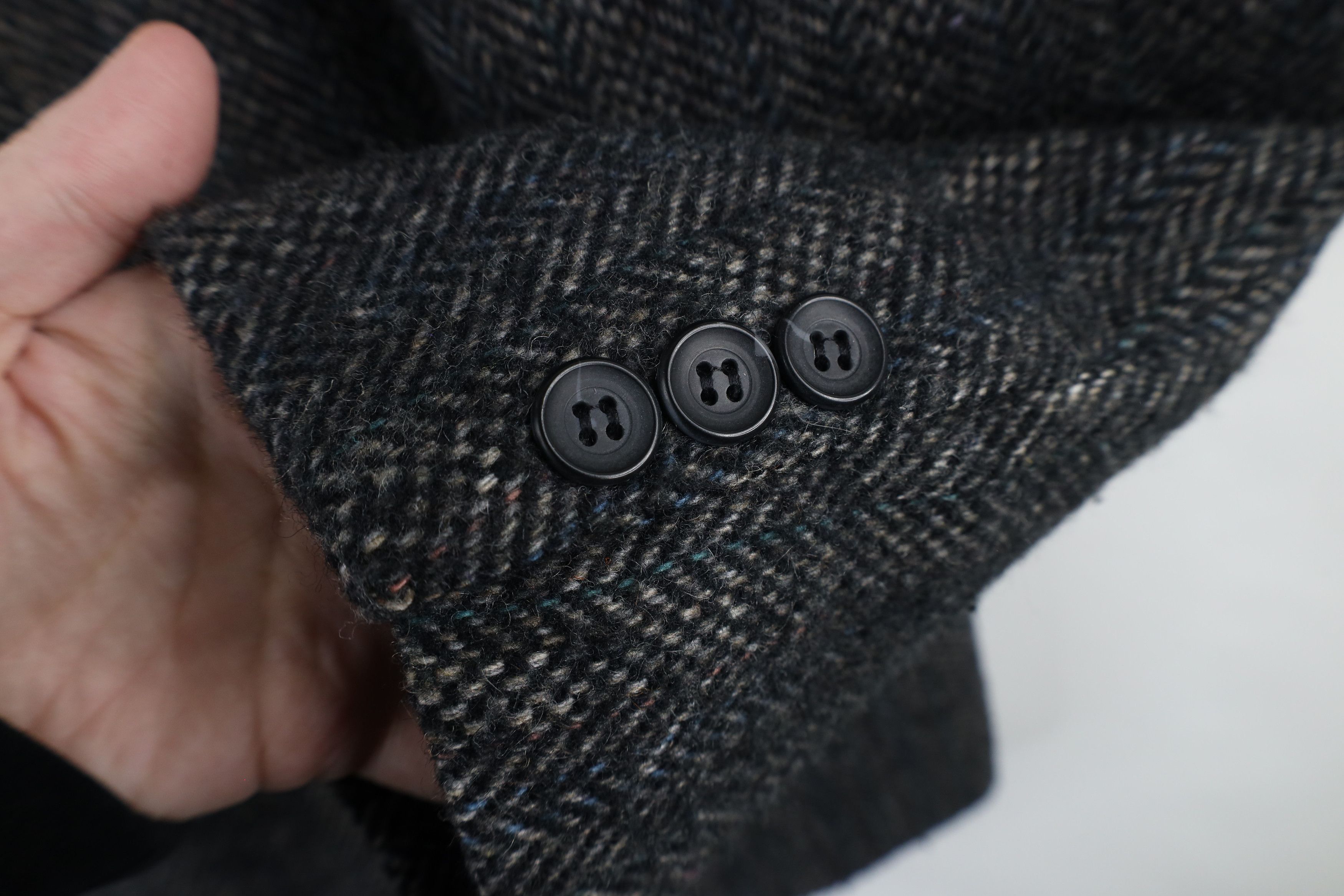 Vintage Vintage 90s Streetwear Wool Tweed Blazer Suit Jacket USA Size US XL / EU 56 / 4 - 4 Thumbnail