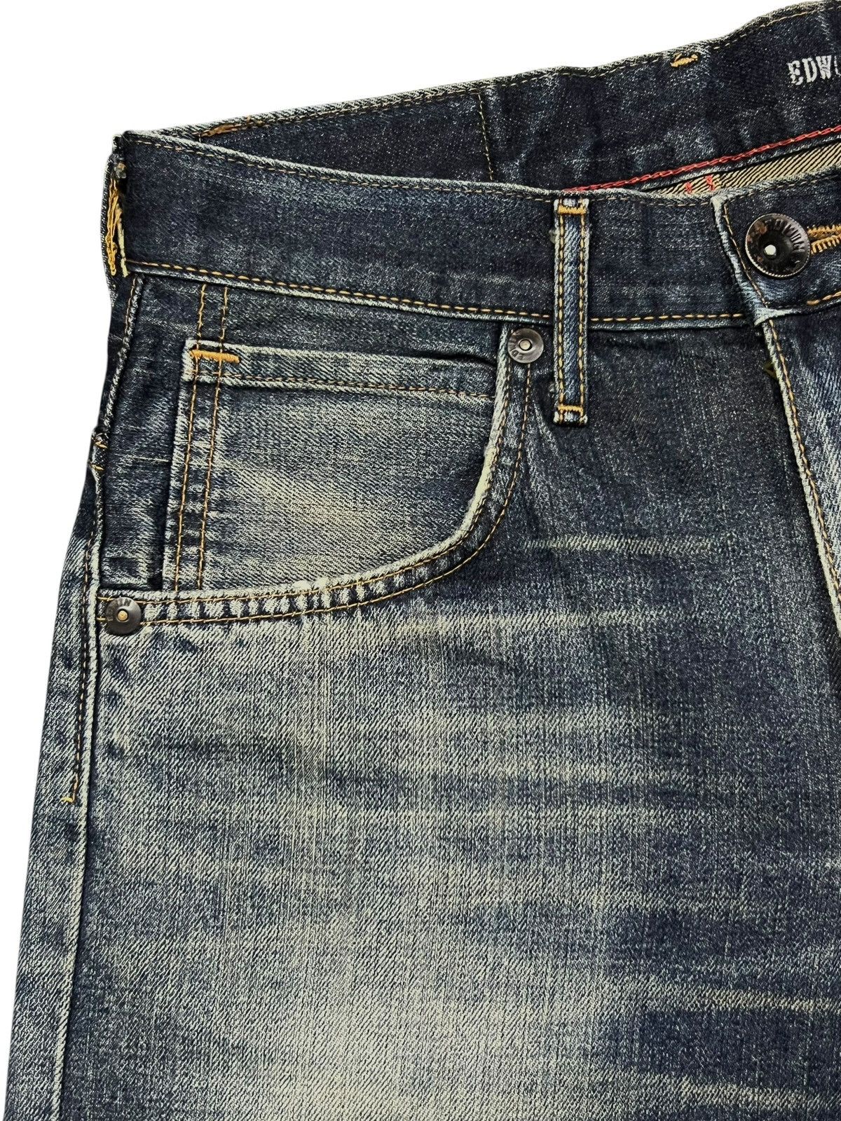 Edwin Edwin 403 Exclusive Vintage Japan - Faded, Distressed Denim Size US 31 - 8 Thumbnail