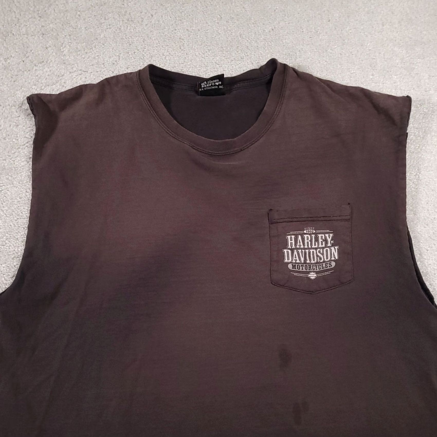 Harley Davidson Harley-Davidson Tank Sleeveless Shirt XLThe Trail Of Honor Veterans Jackson MS Shirt Men XL Black 90s Biker Grunge Motorcycle Nobodys Size US XL / EU 56 / 4 - 3 Thumbnail
