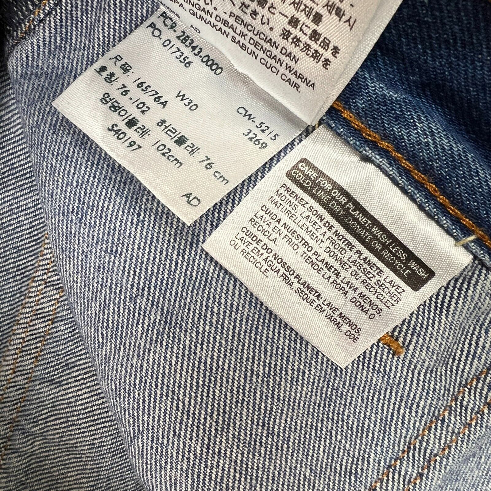Levi's × Vintage Levi's Jeans 30x28 Faded Frayed Distressed Cargo Denim Pants Size US 30 / EU 46 - 13 Thumbnail