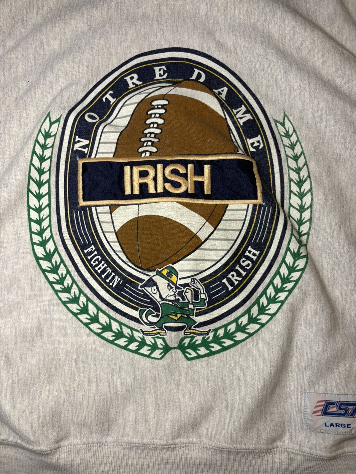 Vintage Notre dame fighting Irish college sweatshirt Size US L / EU 52-54 / 3 - 2 Thumbnail