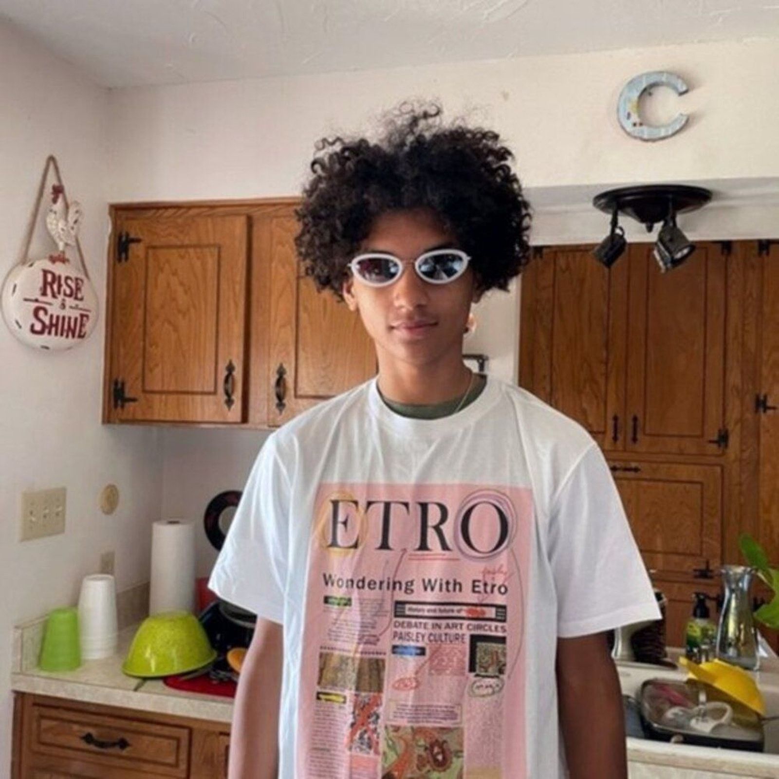 Etro Etro archive print cotton tee White Size 10 Size L / US 10 / IT 46 - 5 Thumbnail