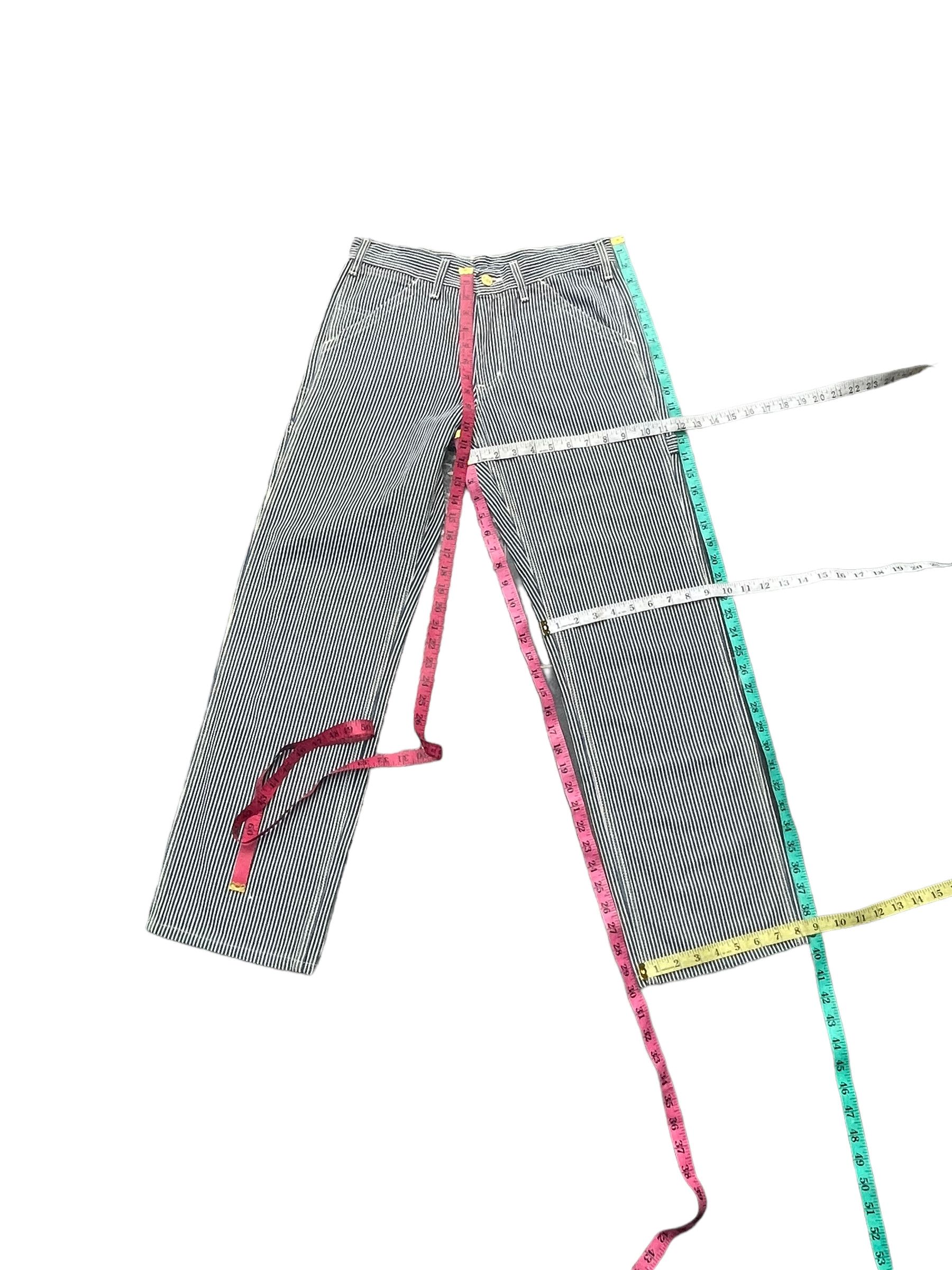 Japanese Brand Vintage Lee Hickory Workers Denim Size US 31 - 7 Thumbnail
