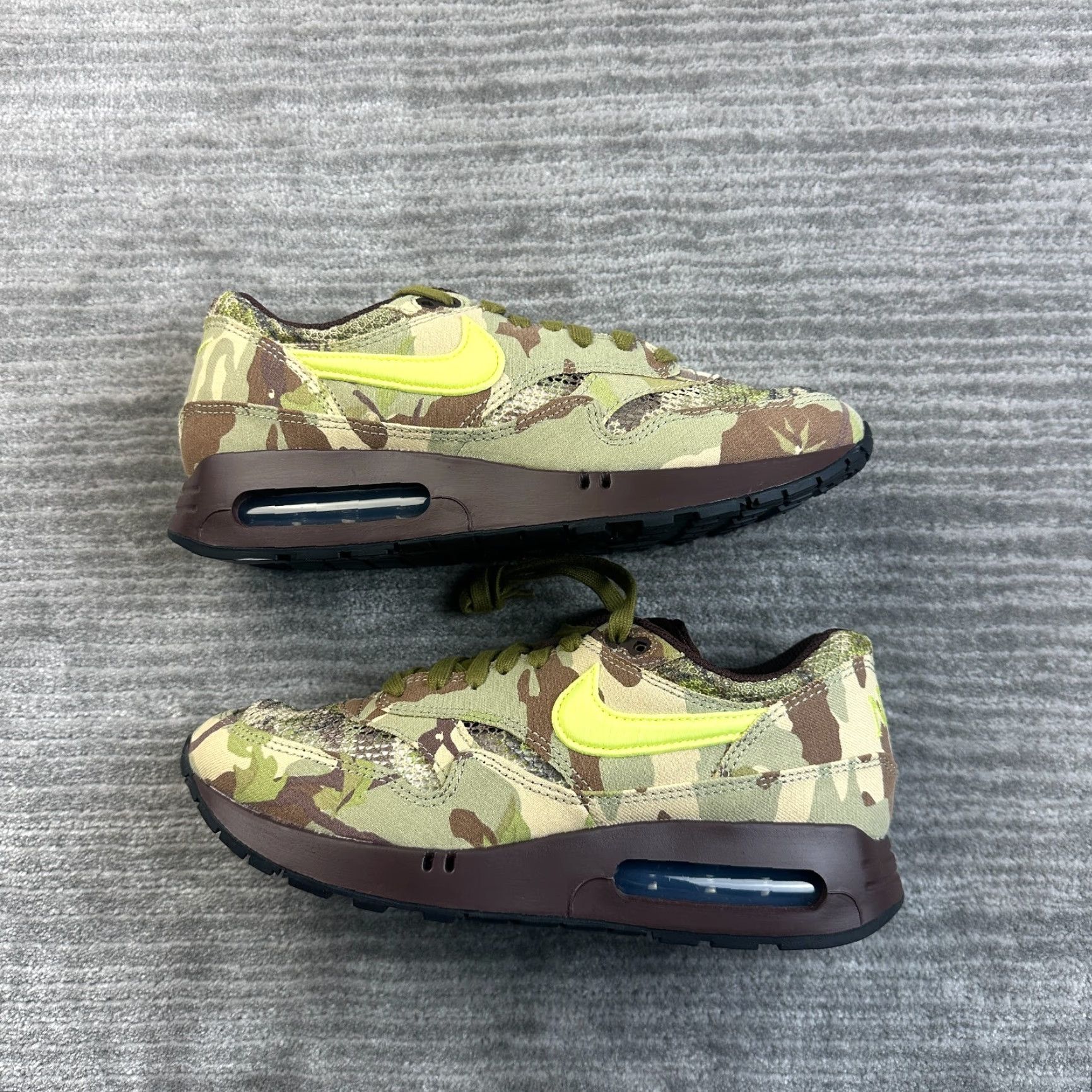 Nike VINTAGE Nike Air Max 1 Big Bubble Camo Mens 8.5 Brown Canvas Nike Air Max Sneaker Mens 8.5 90s? Size US 8 / EU 41 - 2 Thumbnail