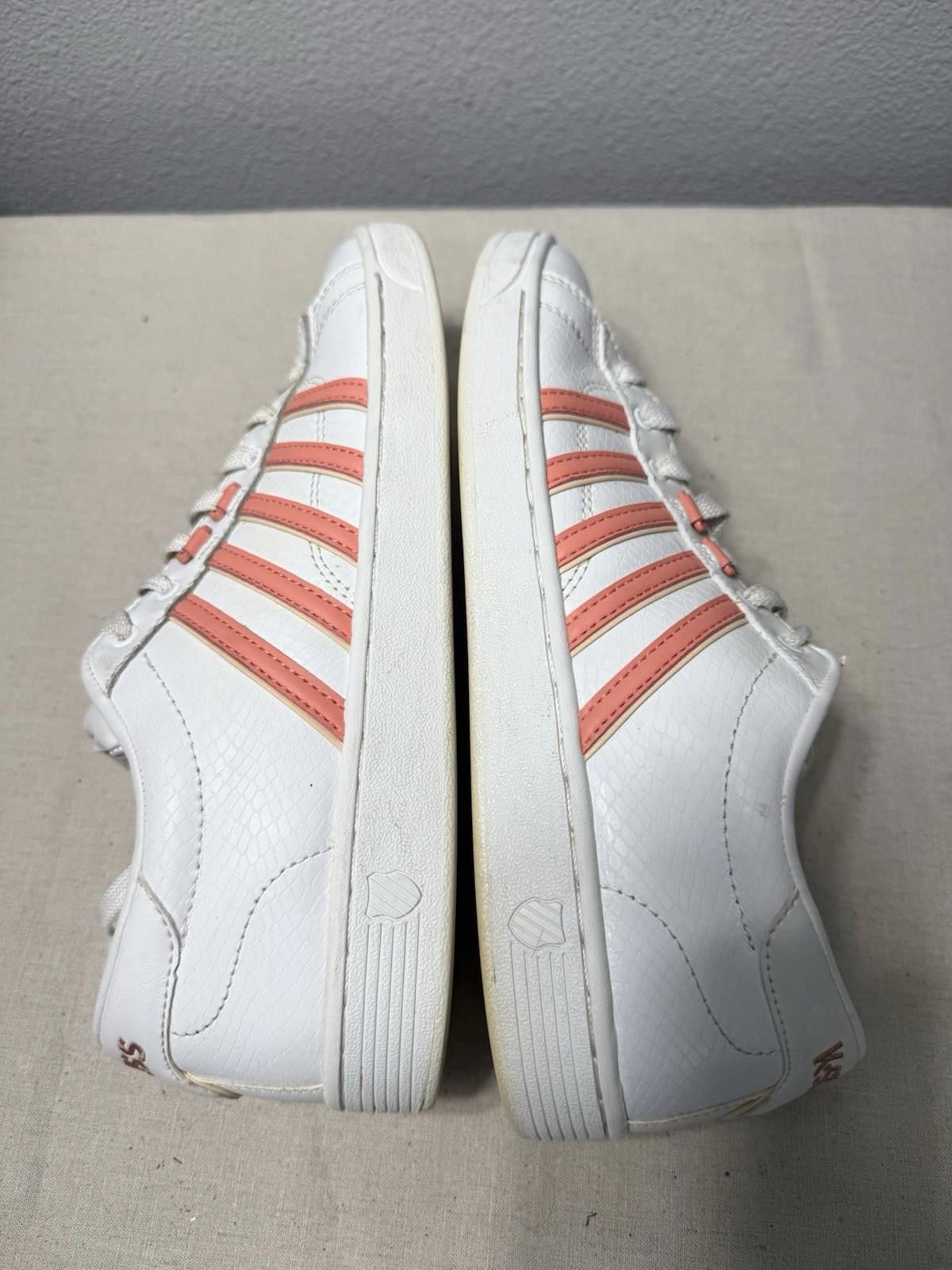 K-Swiss K-Swiss White and Red Classic Sneakers SZ 9 Size US 9 / IT 39 - 9 Thumbnail