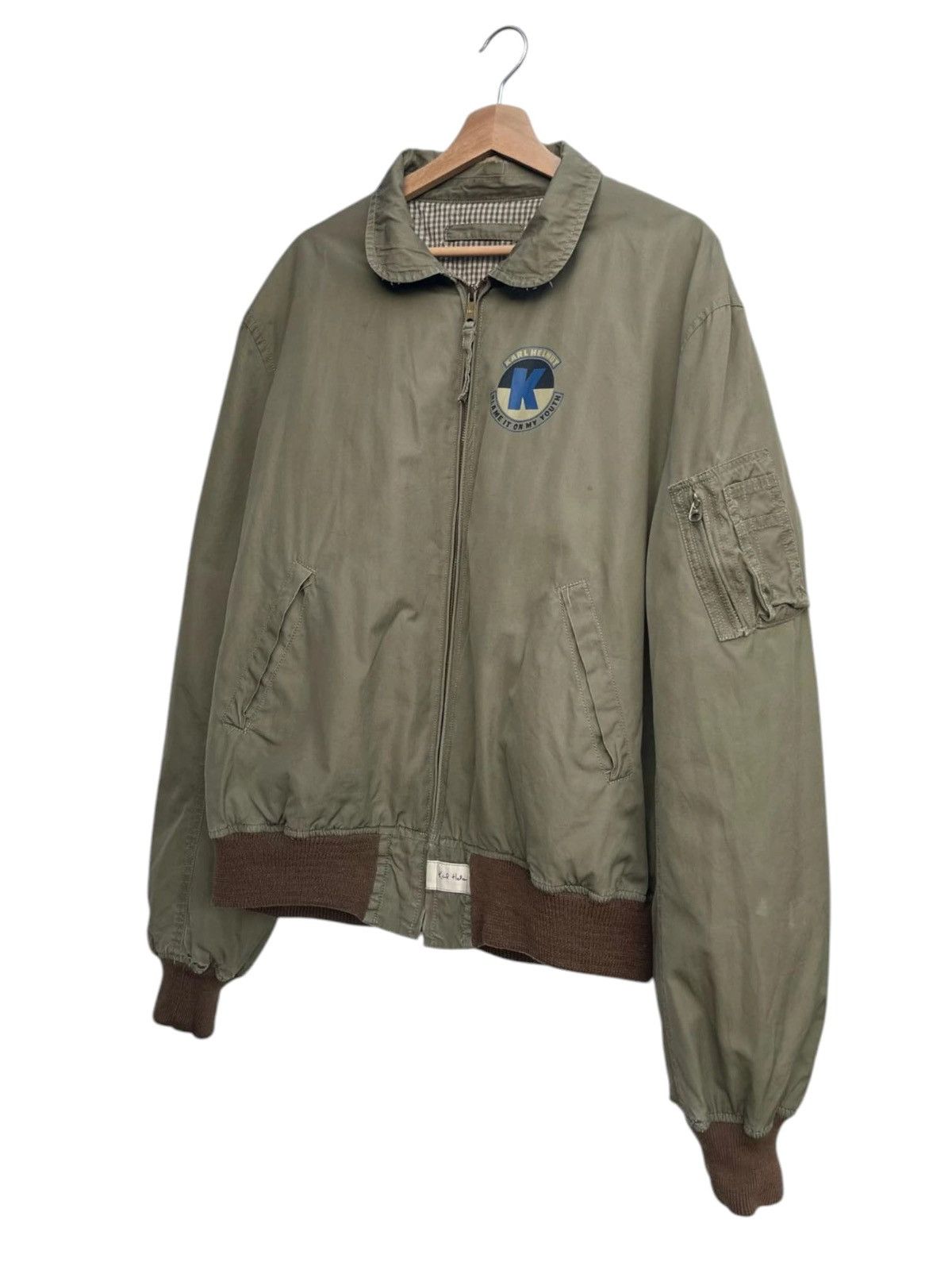 Japanese Brand × Karl Helmut × Vintage Vintage Karl Helmut Flight Jacket Size US L / EU 52-54 / 3 - 6 Thumbnail