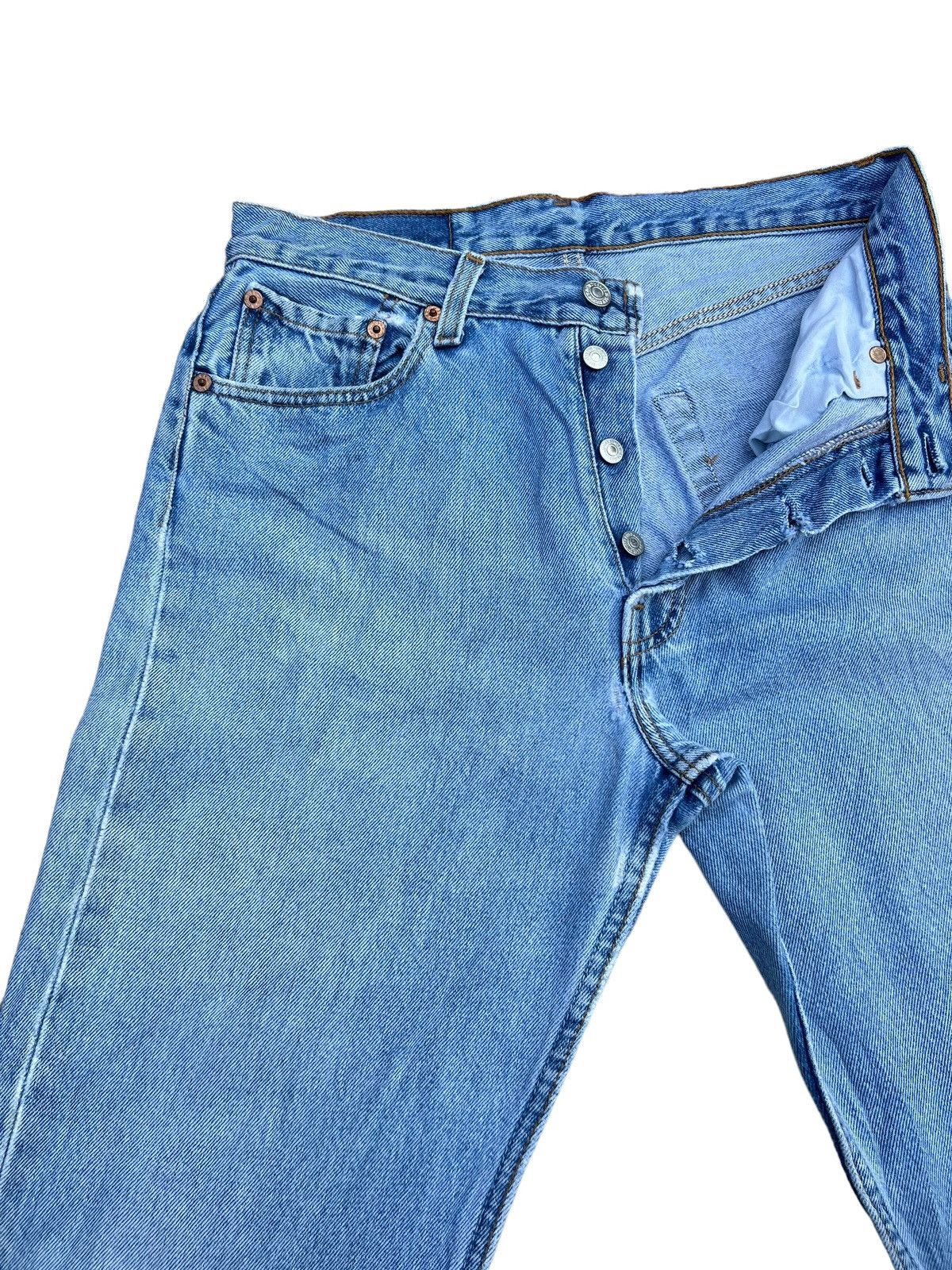 Levi's Vintage 1997 Levi’s 501 Usa Distressed Fade Blue Denim Jeans Size US 29 - 5 Thumbnail
