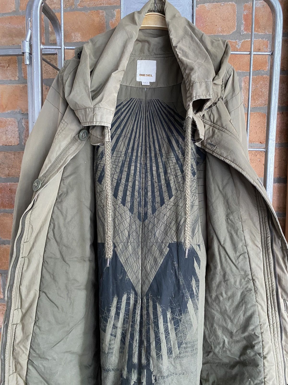Diesel Diesel Khaki Parka Coat Size US S / EU 44-46 / 1 - 14 Thumbnail