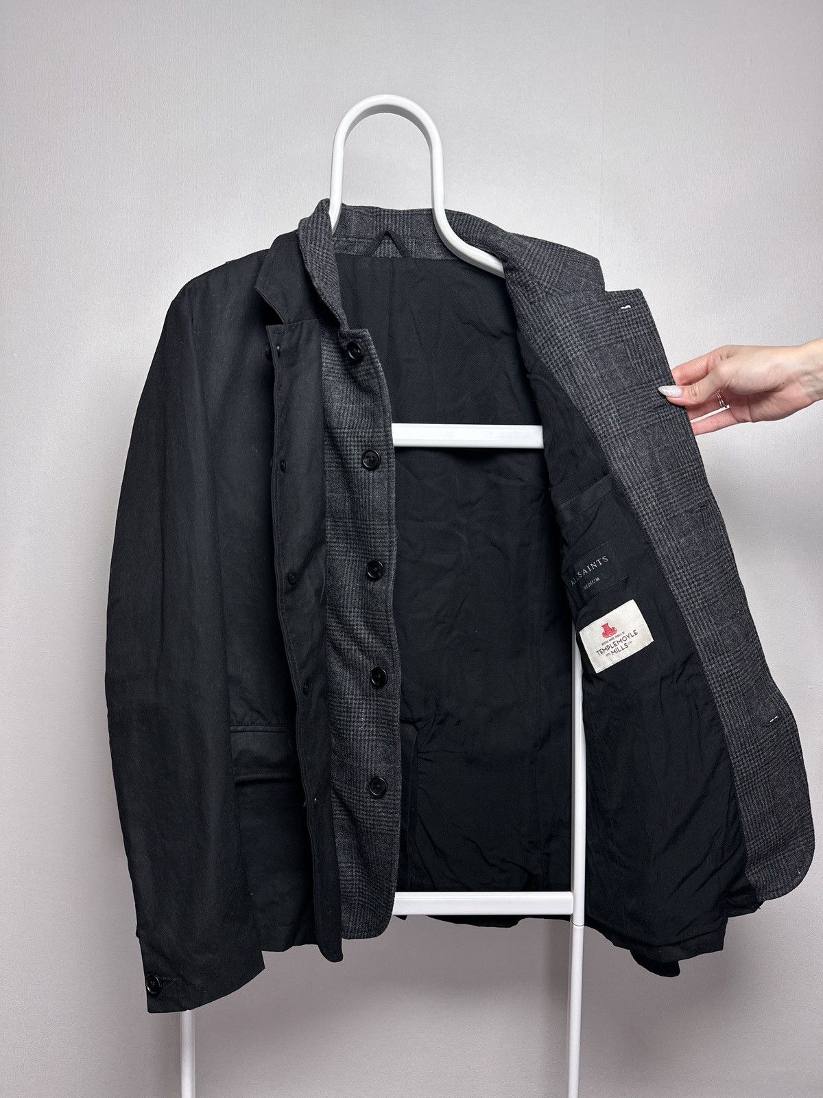 Allsaints AllSaints Athol Blazer Double Layered Jacket Templemoyle Size US M / EU 48-50 / 2 - 6 Thumbnail