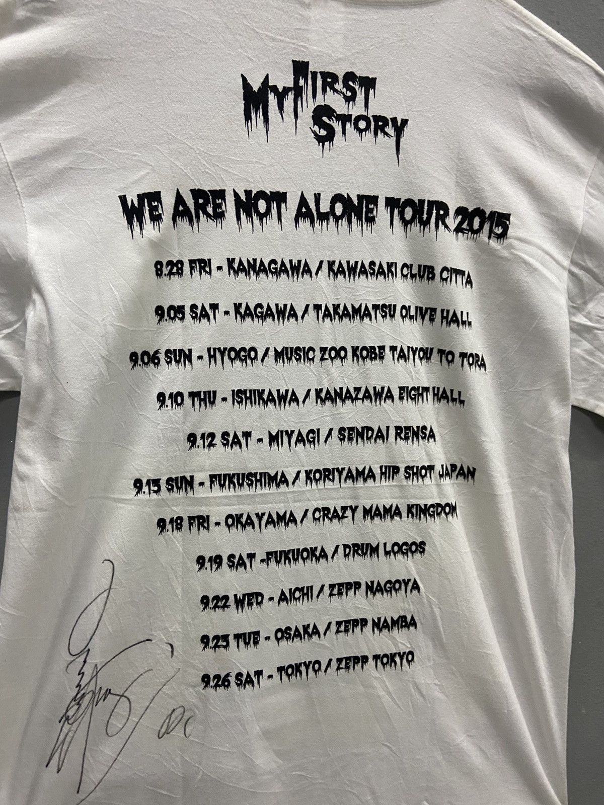 Band Tees MY FIRST STORY BAND WE ARE NOT ALONE 2015 JAPAN TOUR TEES Size US L / EU 52-54 / 3 - 9 Thumbnail