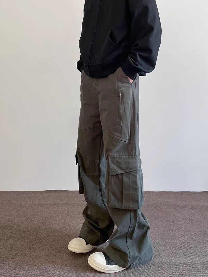 Japanese Brand × Vintage Washed Vintage Grey Micro Flare Lumberjack Pants Size US 32 / EU 48 - 1 Thumbnail