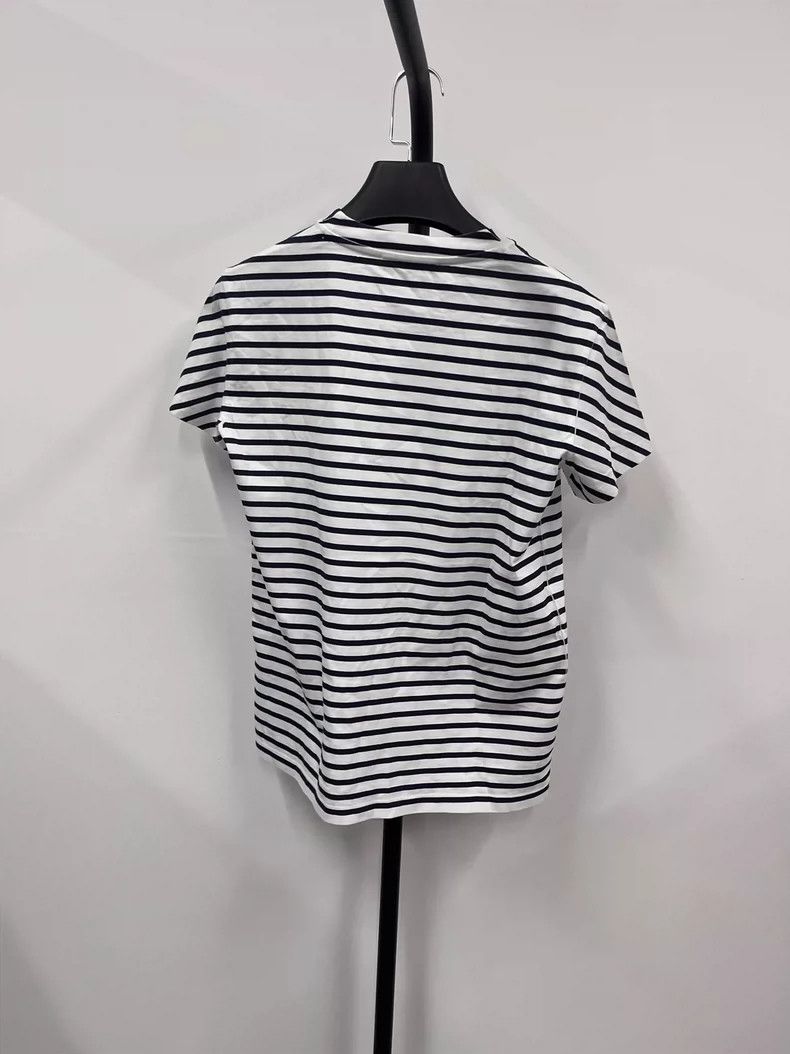 Miu Miu MIU MIU SS23 striped and printed crew neck pullover short s Size US XS / EU 42 / 0 - 2 Thumbnail