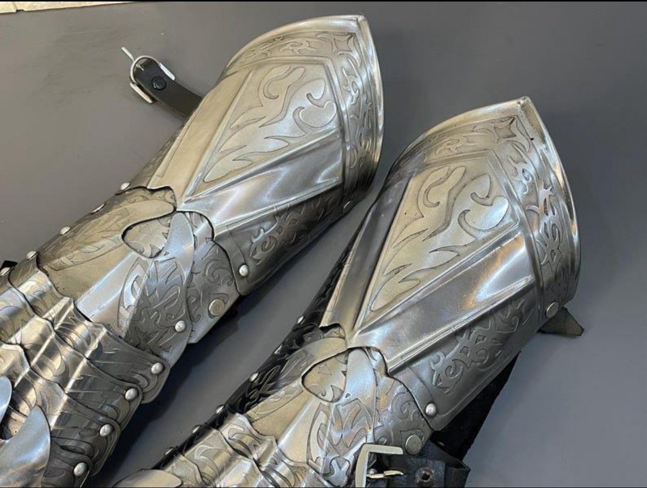 Vintage Custom Steel Clawed Gauntlets - Full Finger Armor Gloves Size ONE SIZE - 3 Thumbnail