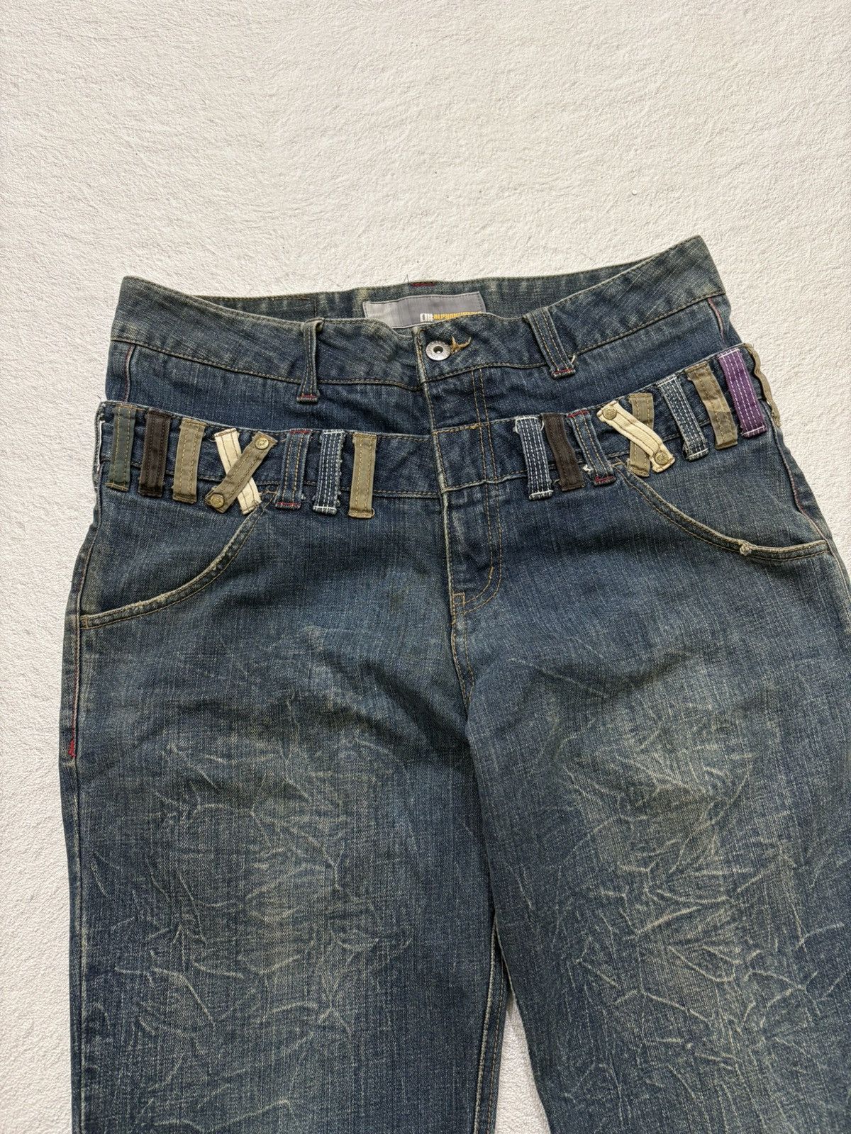 Kapital 2000s alpha numeric japan double Wasit wash Denim Y2k style Size US 31 - 2 Thumbnail