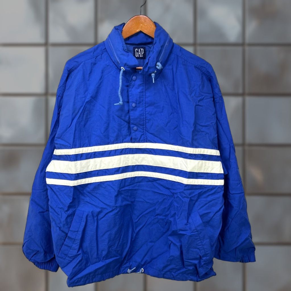 Gap VINTAGE Gap Windbreaker Jacket Large Size US L / EU 52-54 / 3 - 1 Thumbnail