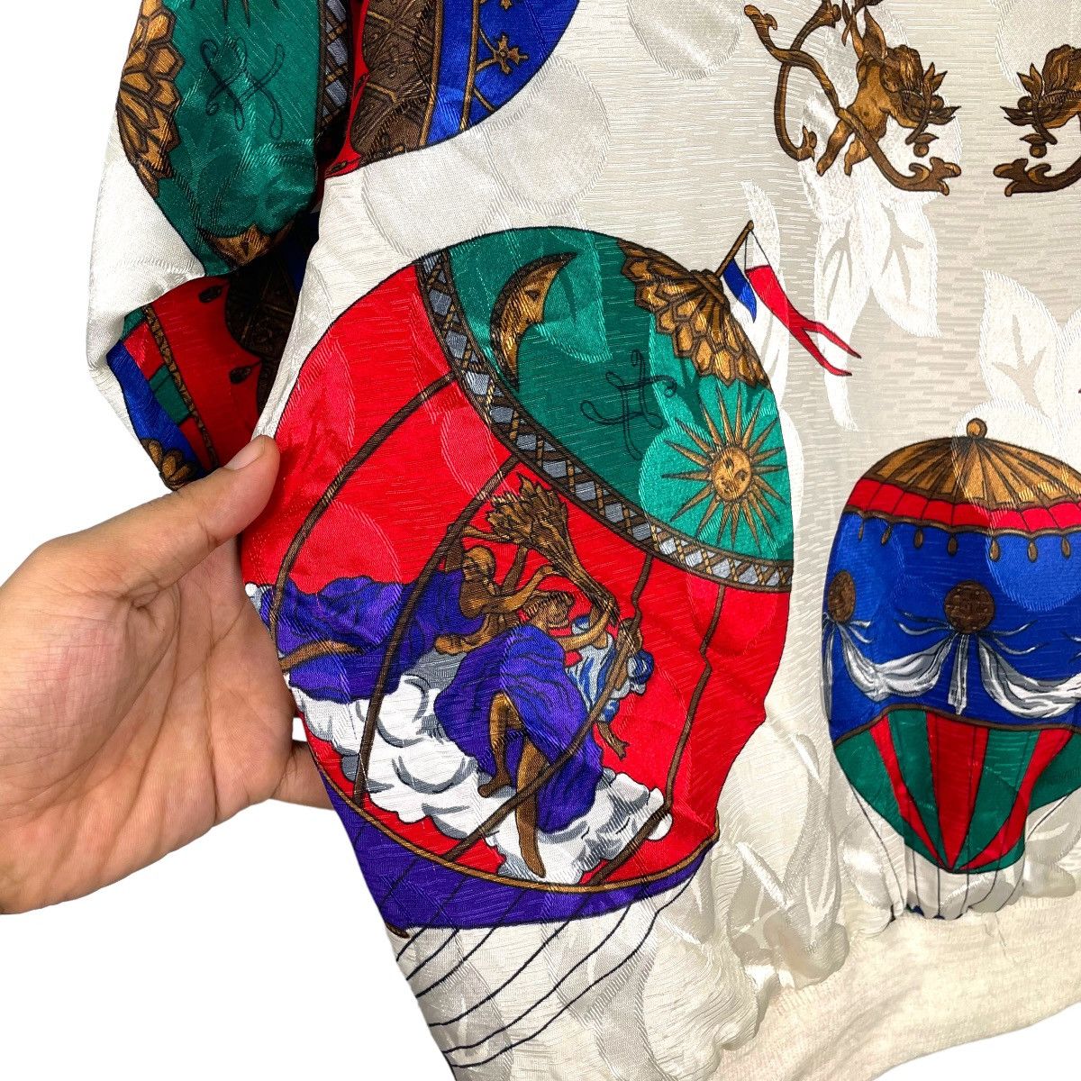 Japanese Brand Vintage 90s Baroque Sensation Bomber Jacket Size ONE SIZE - 13 Thumbnail