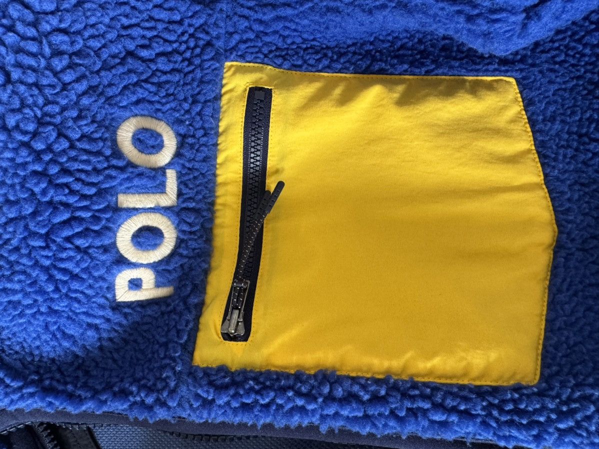 Polo Ralph Lauren Polo Ralph Lauren Skier 92 Sherpa Fleece Jacket Blue Mens M Size US M / EU 48-50 / 2 - 5 Thumbnail