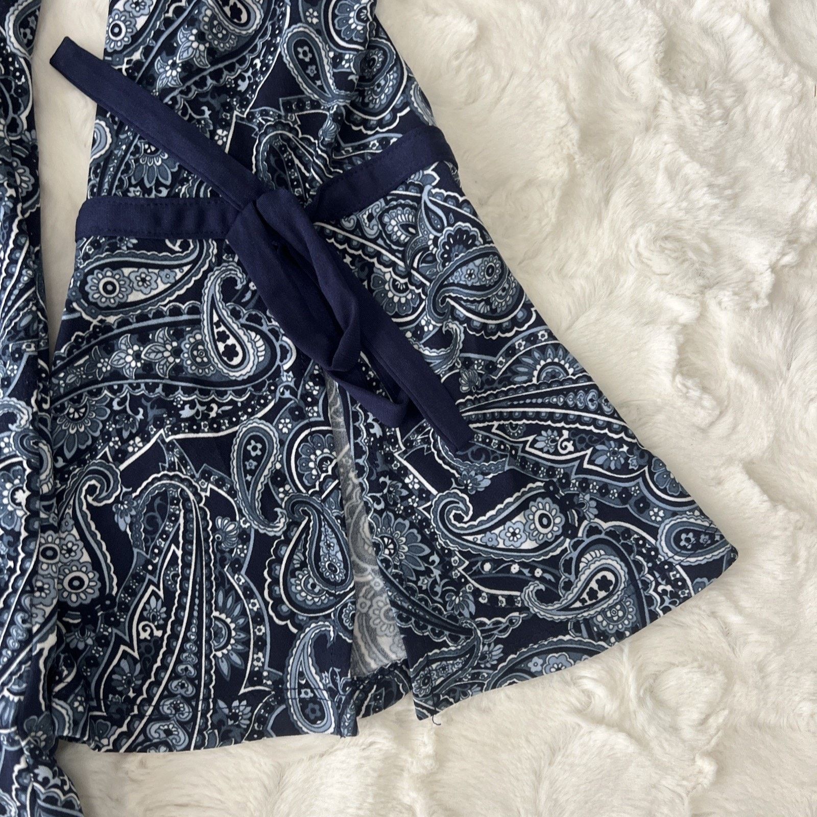 Michael Kors Michael Kors Top Floral 3/4 Sleeve Boho Paisley Blue XL Size XL / US 12-14 / IT 48-50 - 3 Thumbnail