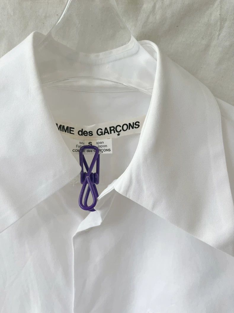 Comme des Garcons Comme Des Garcons Long Sleeve Pointed Collar Shirt Top wit Size S / US 4 / IT 40 - 8 Thumbnail