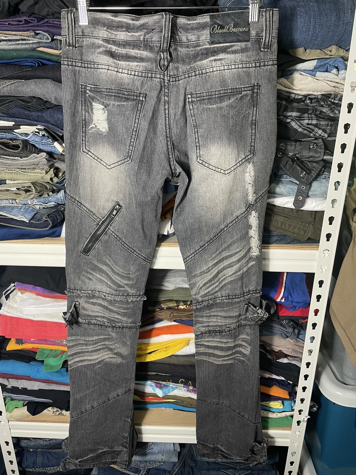 Seditionaries Distressed Bondage Punk Style Japanese Jeans Size US 32 / EU 48 - 3 Thumbnail