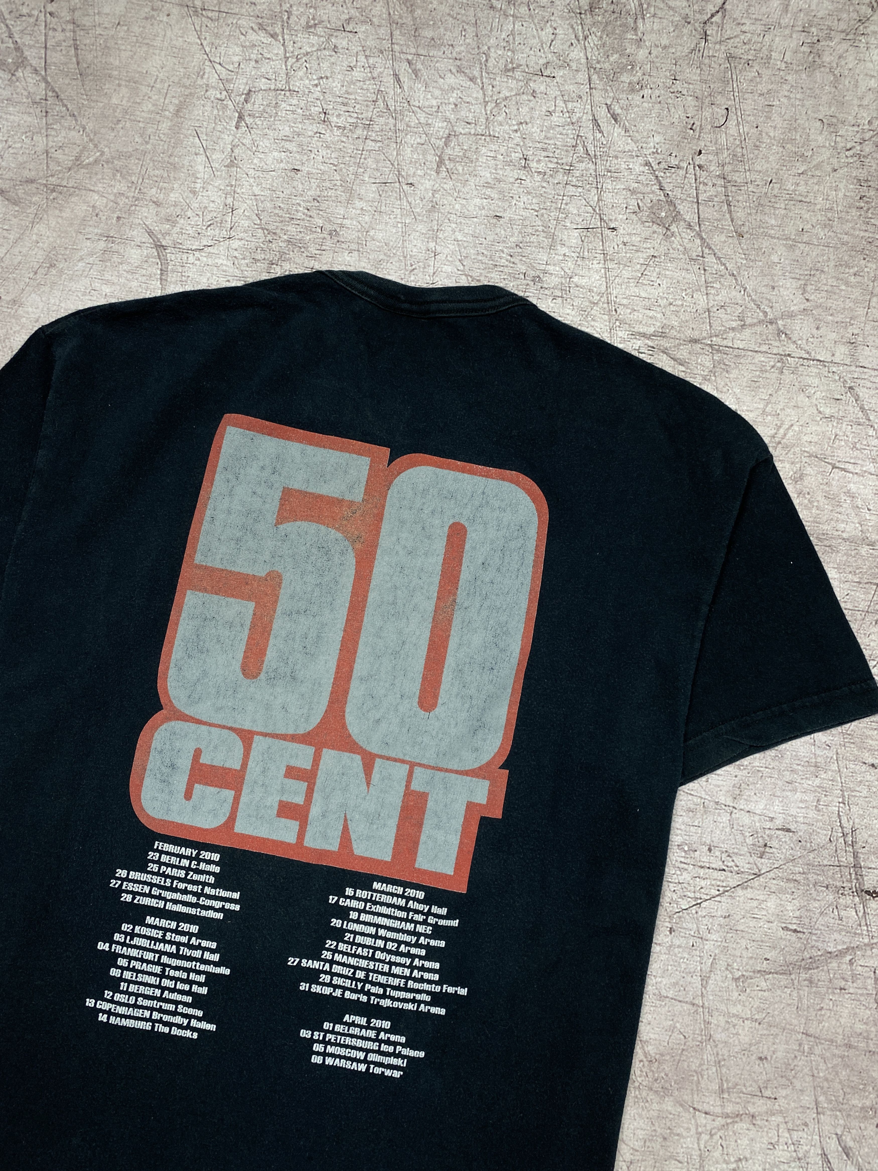50 Cent × Rap Tees × Vintage 50 Cent Vintage 2010 Mens Rap T-Shirt Tee Y2K Size US M / EU 48-50 / 2 - 8 Thumbnail