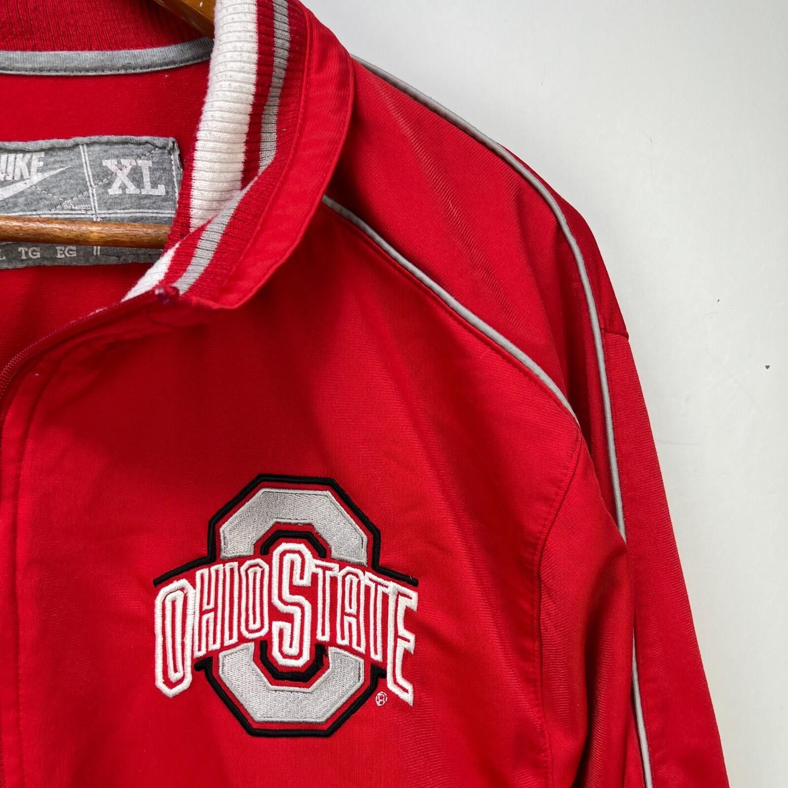 Other Vintage Nike Ohio State Buckeyes Track Jacket XL Size ONE SIZE - 3 Thumbnail