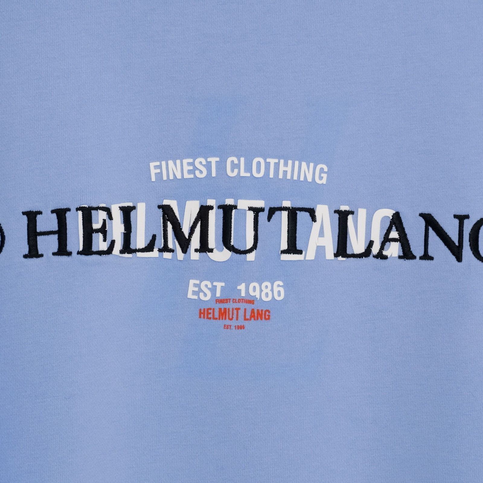 Iconic Helmut Lang Old Logo Oversized Baby Blue Sweatershirt
