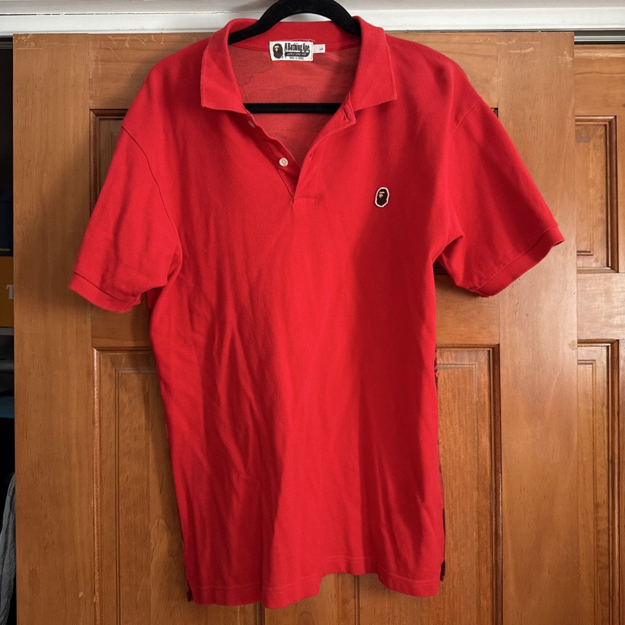 Bape Bape Mix Camo Relaxed Side Shark Polo | Grailed