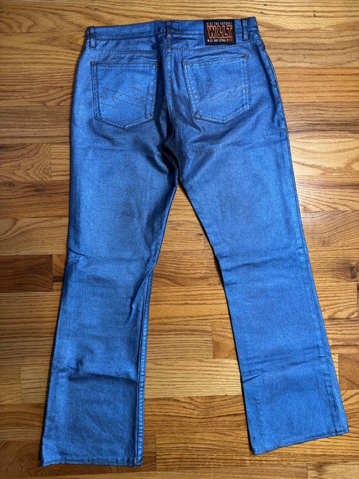 Walter Van Beirendonck Wild & Lethal Trash Glitter Denim Size US 29 - 4 Thumbnail