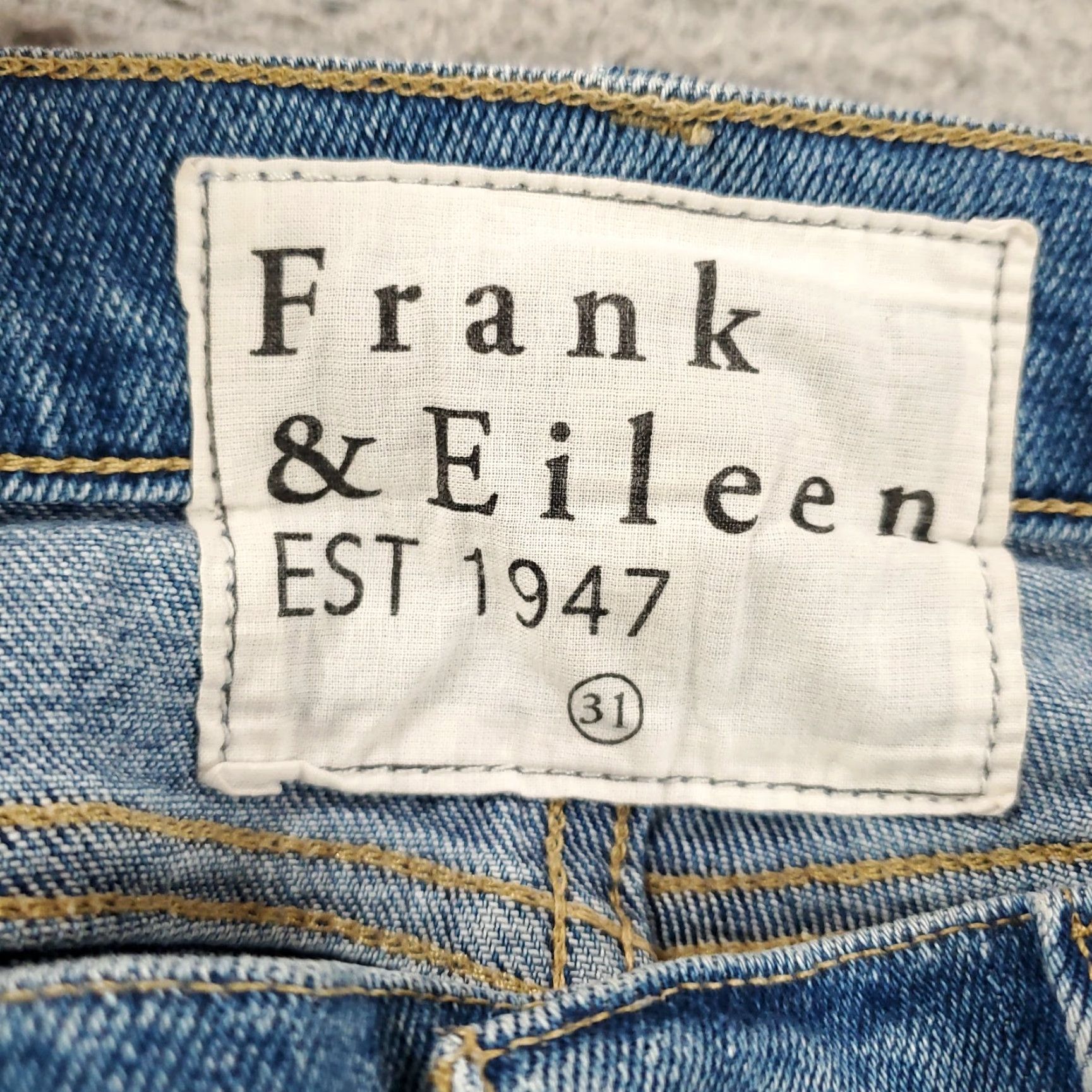 Frank & Eileen FRANK & EILEEN Cork Jeans Womens 31 Blues Denim Ankle 5-Pocket Stretch Cotton Spandex Regular Zip Button Vintage? No. Size 24" / US 00 / IT 34 - 5 Thumbnail
