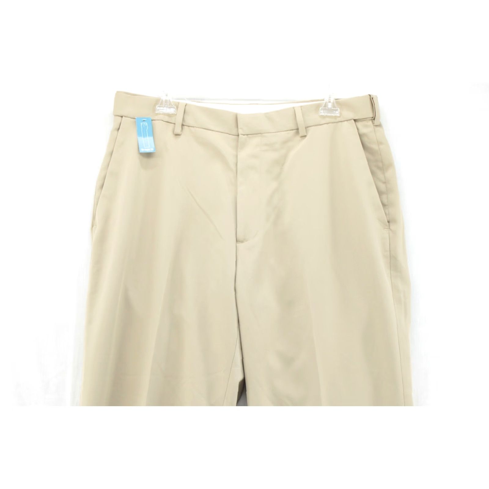 Haggar Haggar Pants Mens 34X32 Beige Micro Herringbone Comfort Waist Dress Pants Casual Office Business Size US 34 / EU 50 - 4 Thumbnail