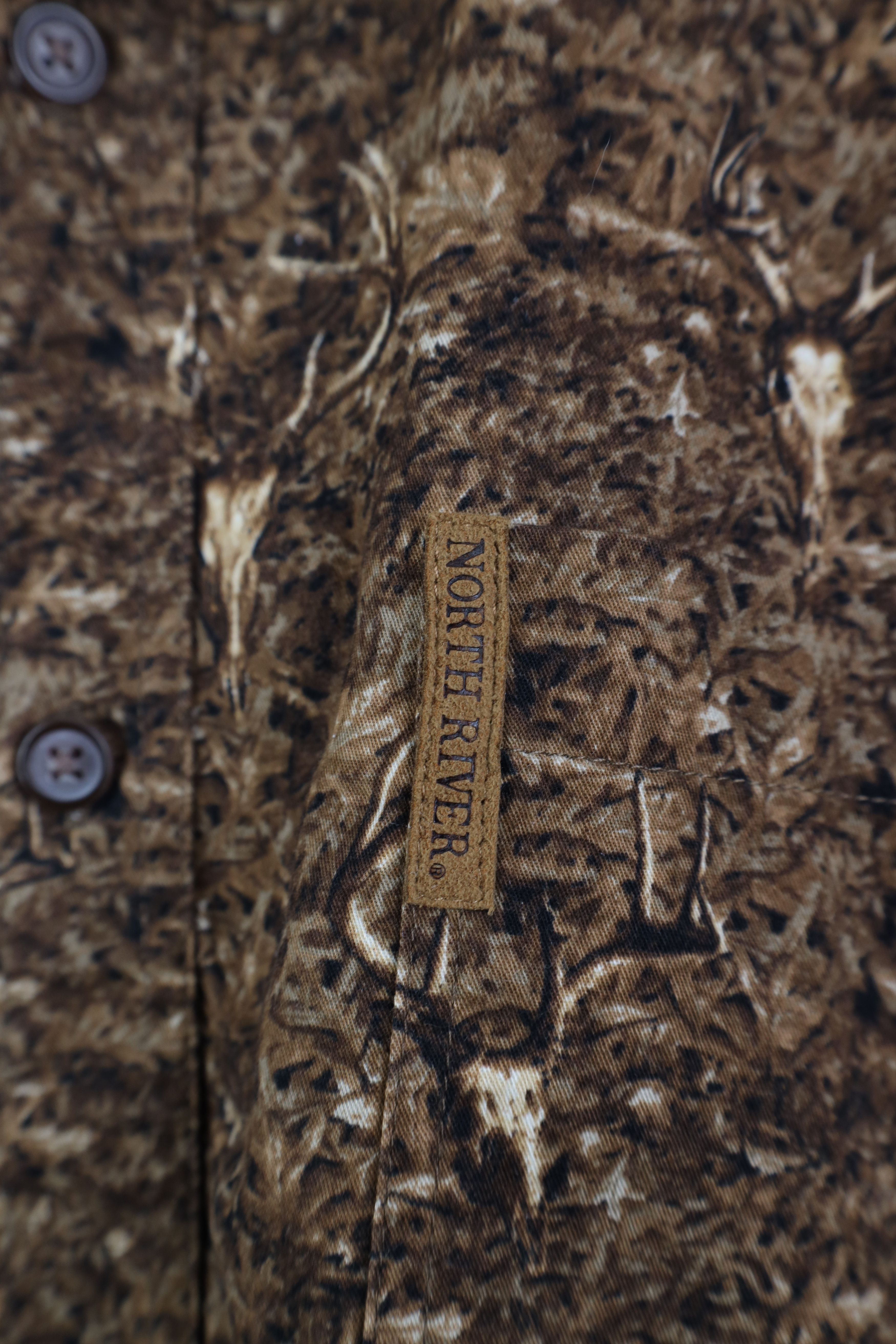 Vintage Vintage 90s Y2K Streetwear Camouflage Button Down Shirt Size US L / EU 52-54 / 3 - 4 Thumbnail