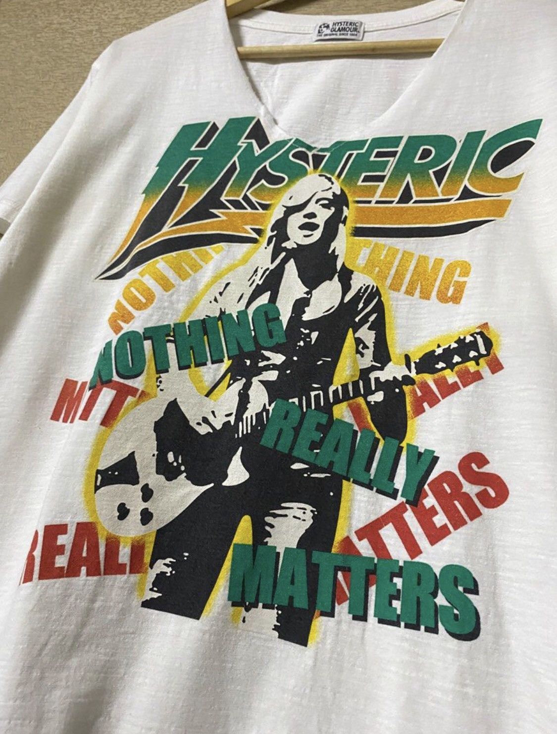Hysteric Glamour Hysteric Glamour Girl Nothing Really Matter Rasta V Neck Size US L / EU 52-54 / 3 - 5 Thumbnail