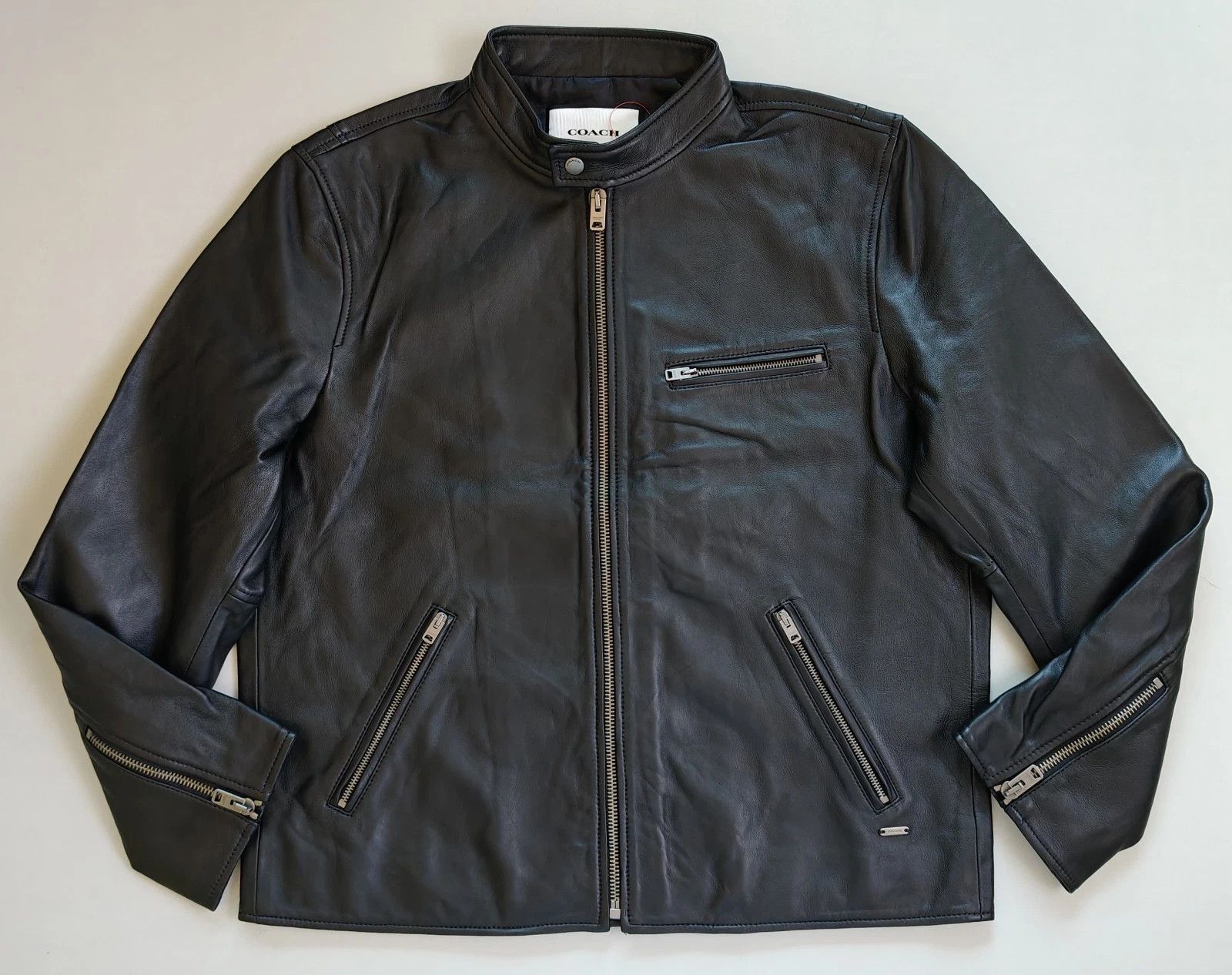 Coach Coach Leather Racer Jacket FTP 5072 Size US XL / EU 56 / 4 - 1 Thumbnail