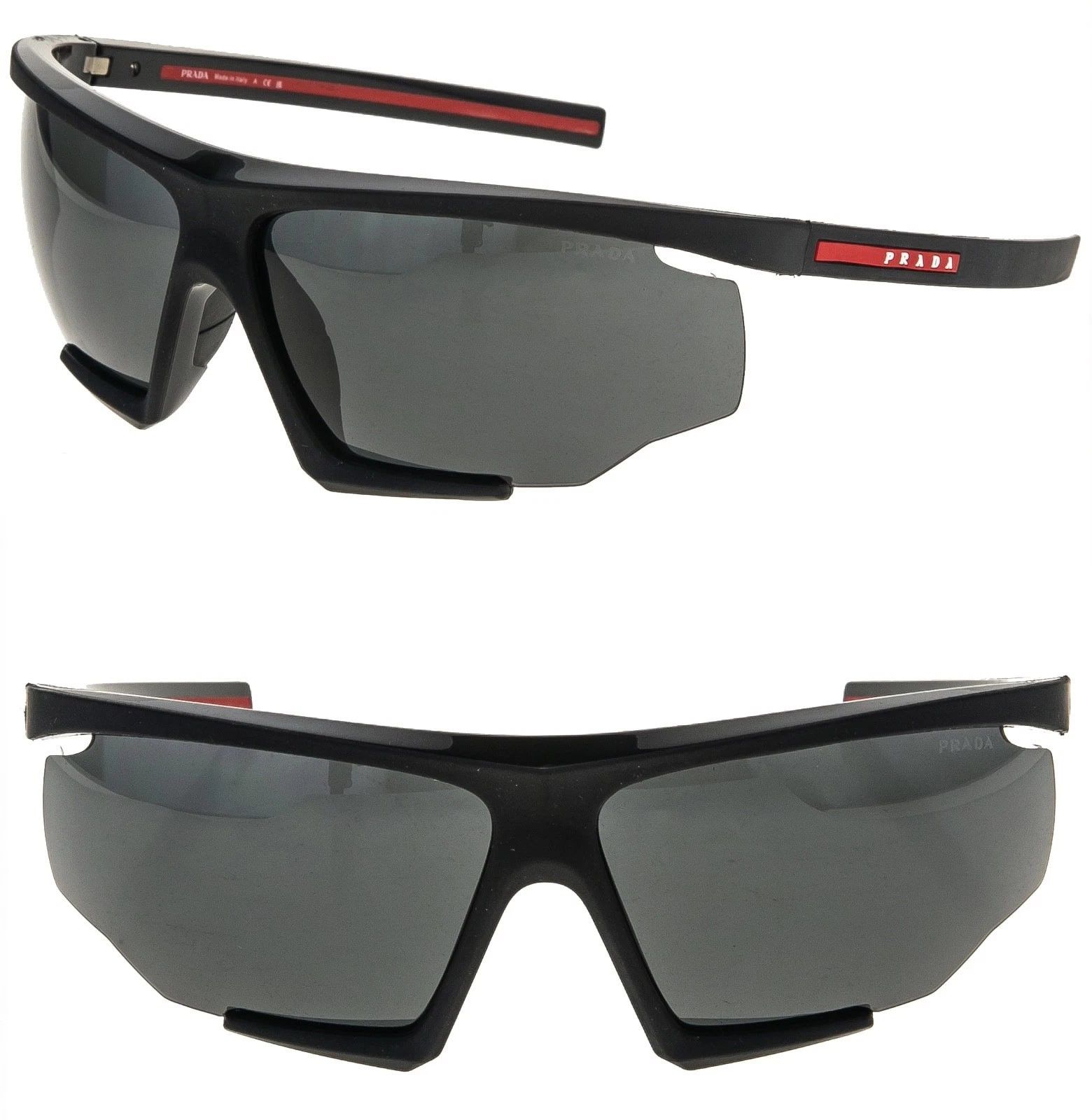 Prada PRADA LINEA ROSSA ACTIVE 07Y Black Rubber Sport Mask PS07YS Size ONE SIZE - 1 Thumbnail